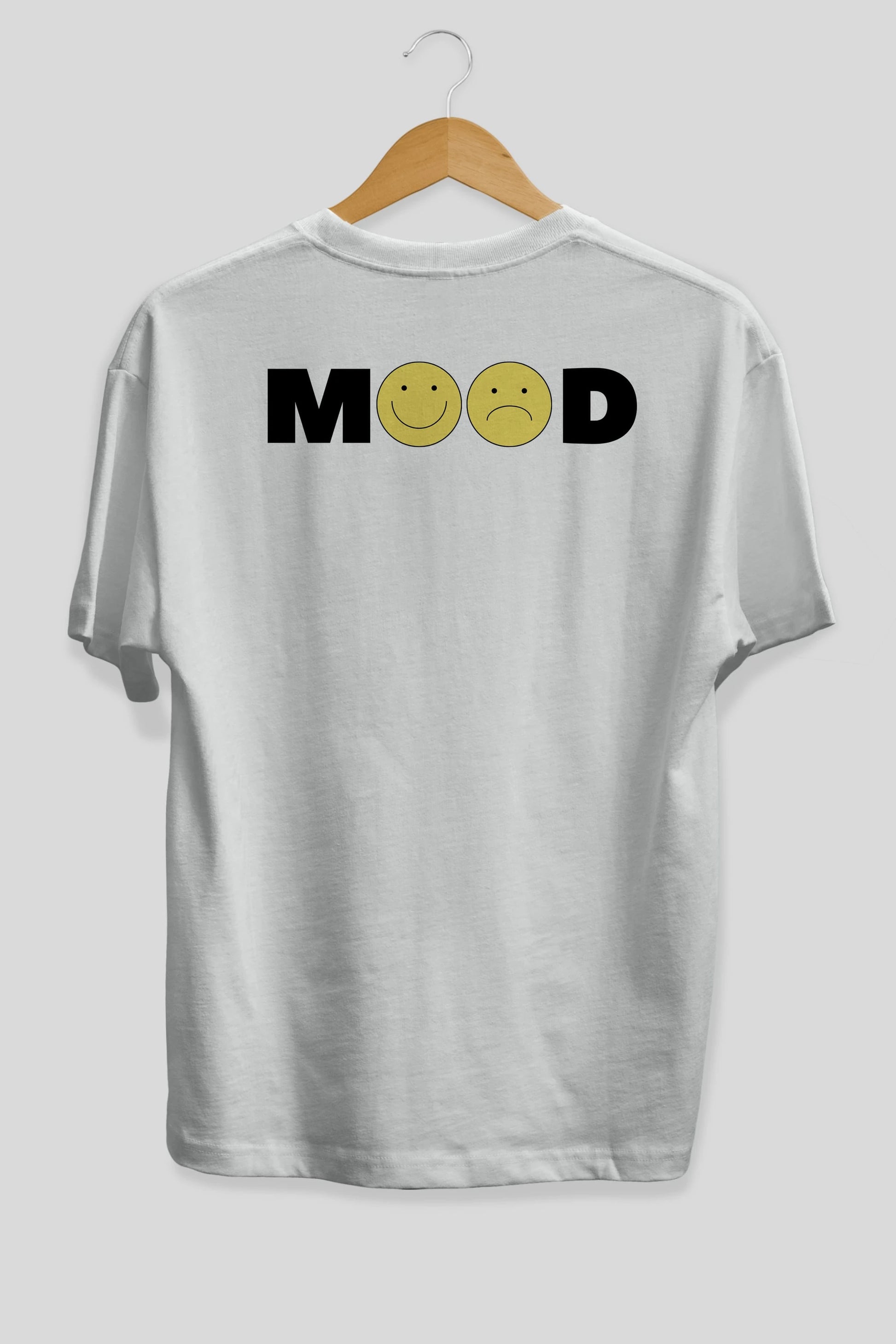 Mood Arka Baskılı Oversize t-shirt Erkek Kadın Unisex