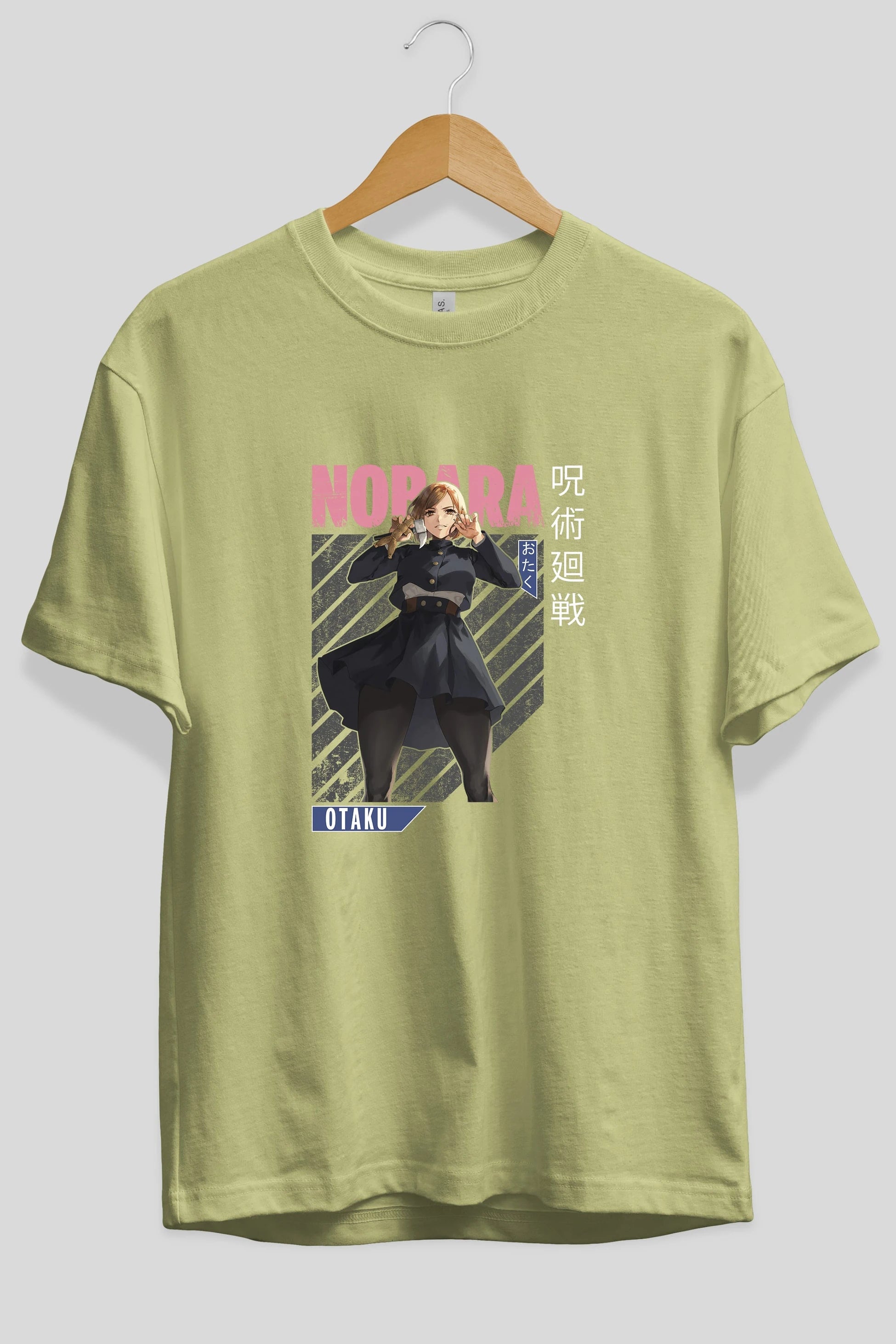 Nobara Kugisaki 4 Anime Ön Baskılı Oversize t-shirt %100 pamuk Erkek Kadın Unisex