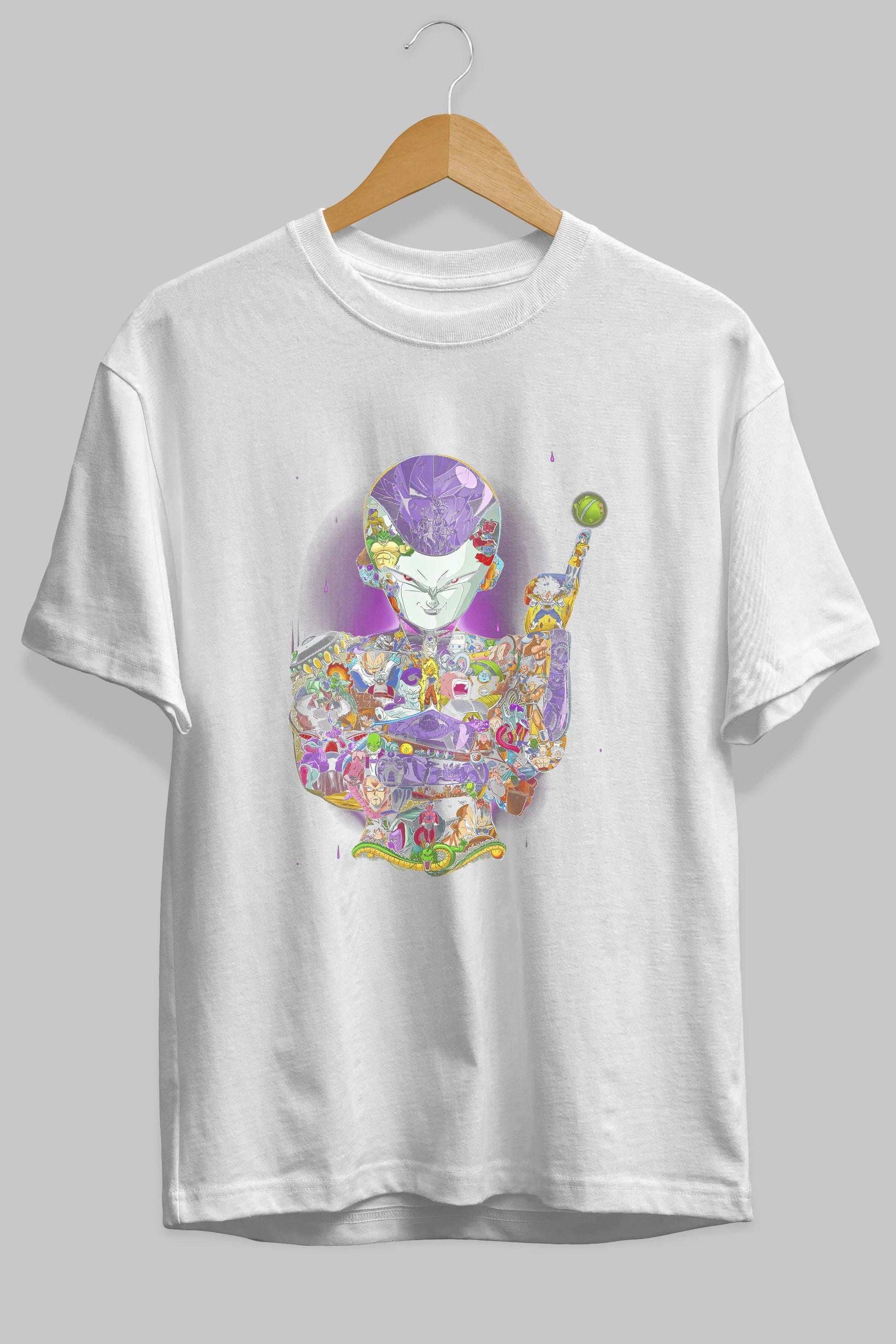 DRAGON BALL ART (4) Anime Ön Baskılı Oversize t-shirt %100 pamuk Erkek Kadın Unisex