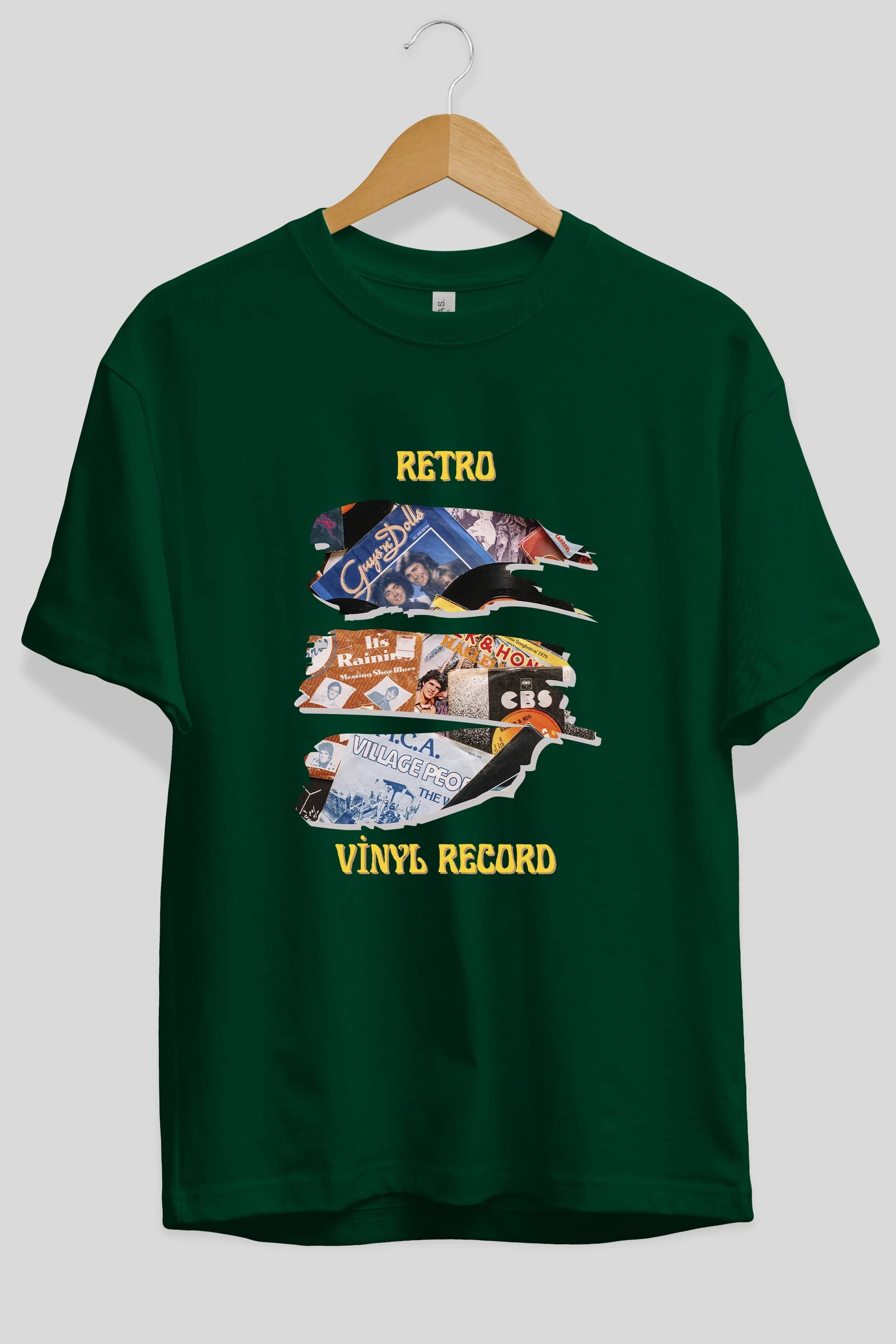 Retro Design Ön Baskılı Oversize t-shirt Erkek Kadın Unisex