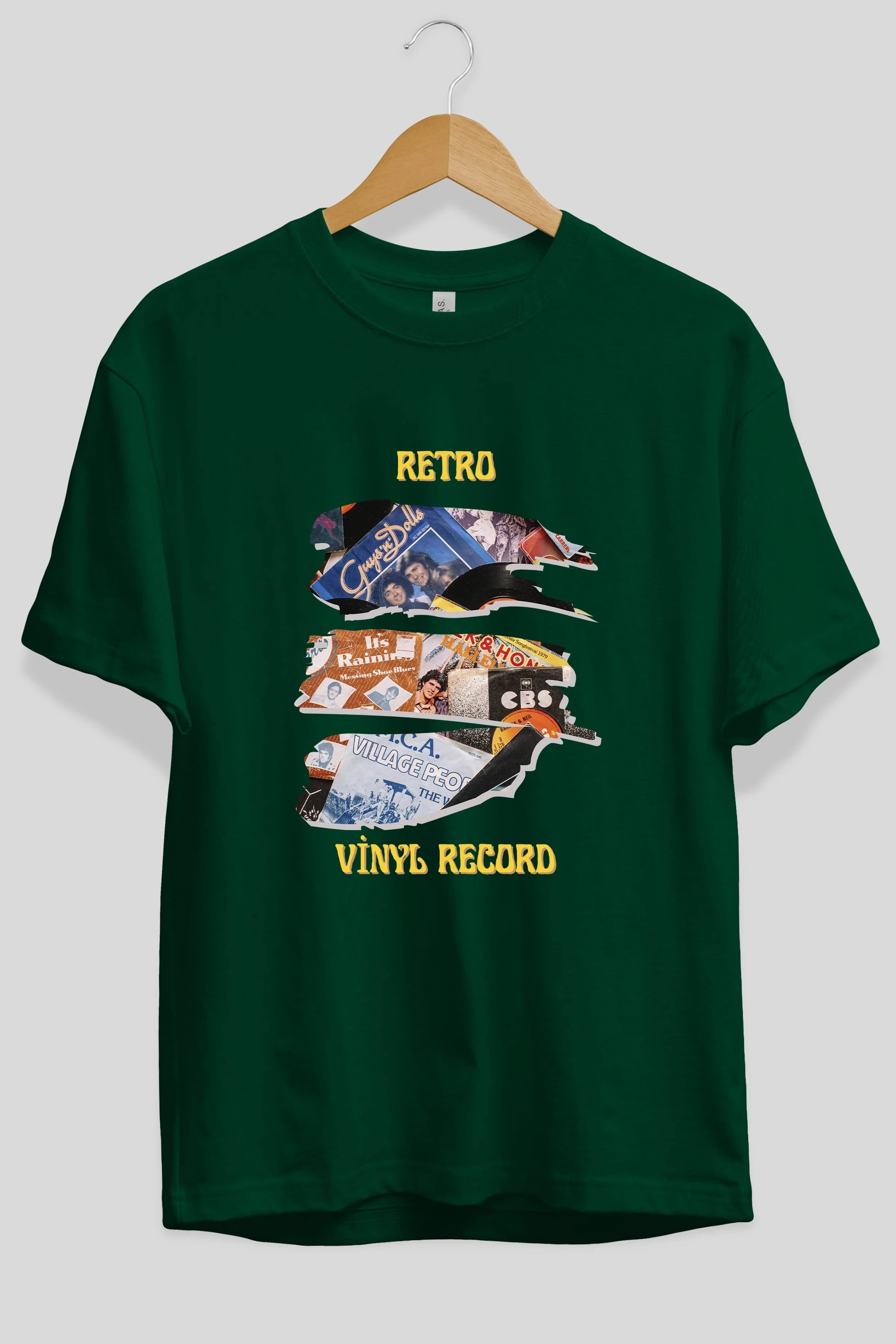 Retro Design Ön Baskılı Oversize t-shirt Erkek Kadın Unisex