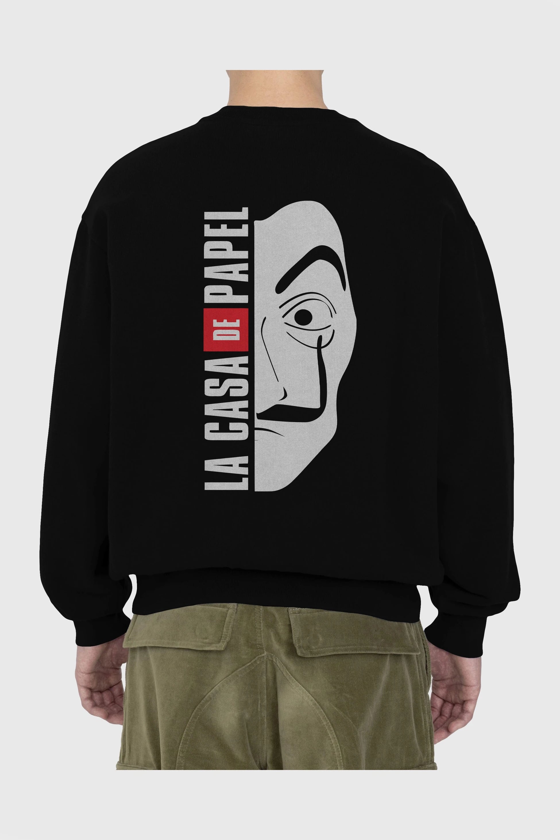 La Casa De Papel (3) Arka Baskılı Oversize Sweatshirt Erkek Kadın Unisex