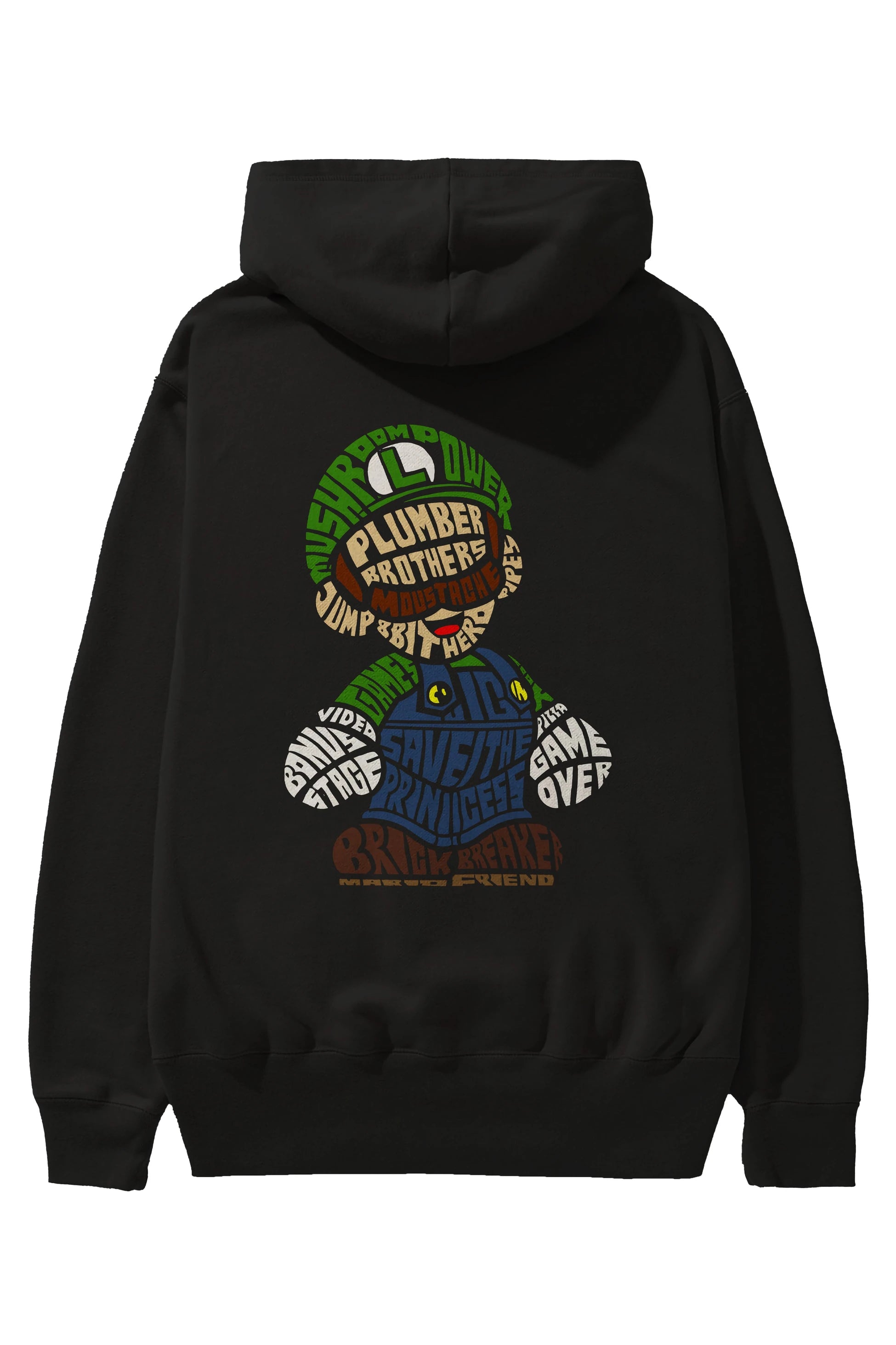 Plumber Brothers Arka Baskılı Hoodie Oversize Kapüşonlu Sweatshirt Erkek Kadın Unisex