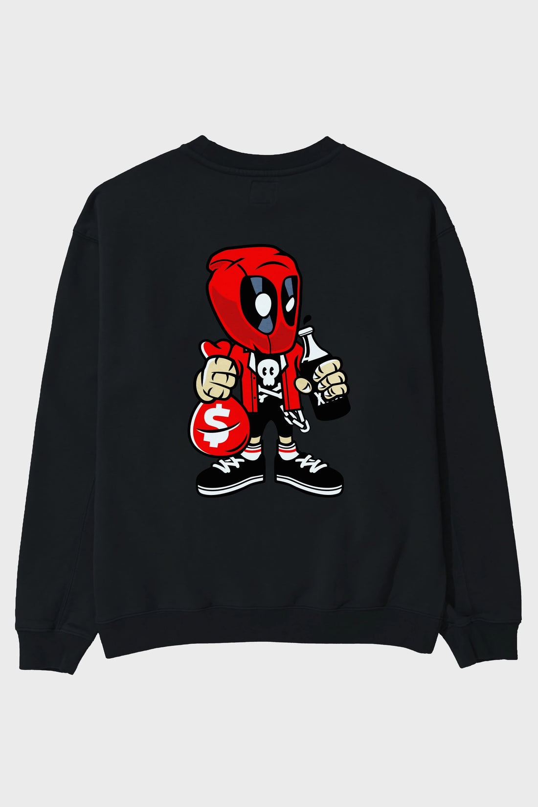 Deadpool (20) Arka Baskılı Oversize Sweatshirt Erkek Kadın Unisex