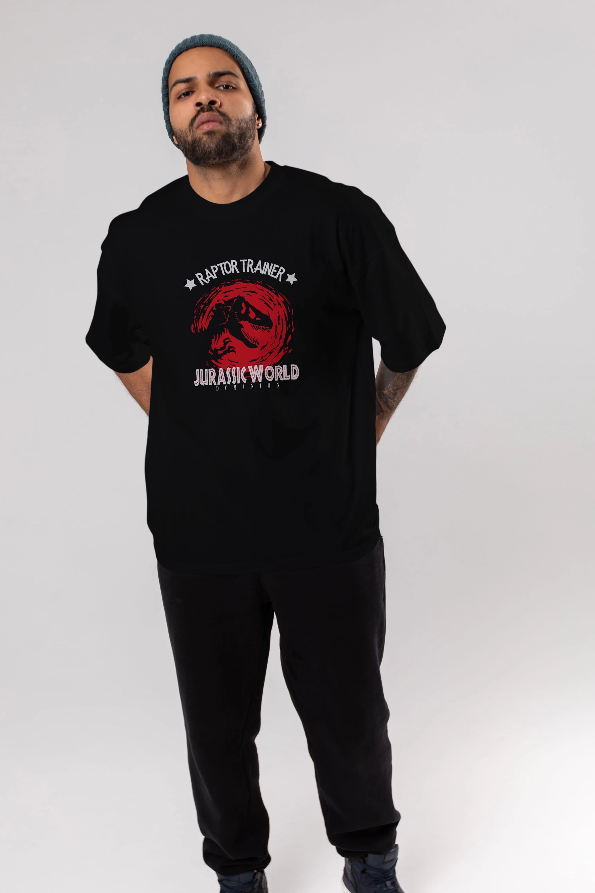 Jurassic Park (3) Ön Baskılı Oversize t-shirt Erkek Kadın Unisex %100 Pamuk Bisiklet Yaka tişort