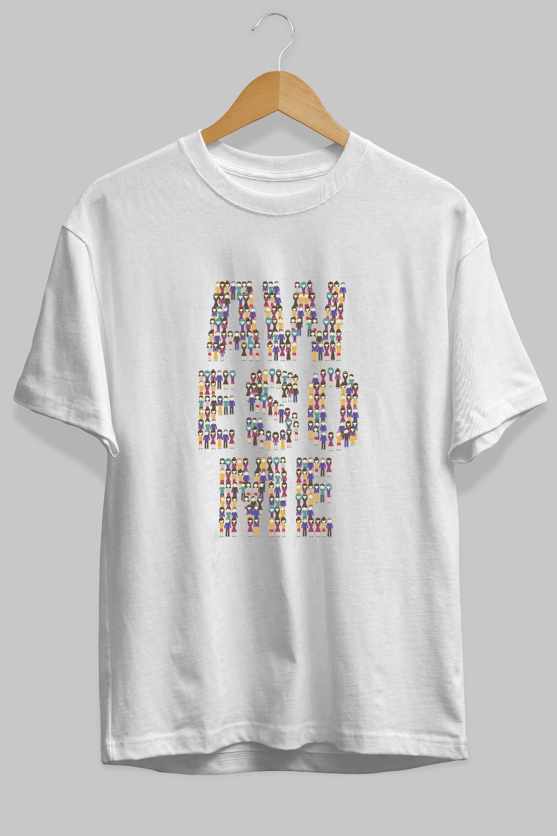 Awesome Ön Baskılı Oversize t-shirt %100 pamuk Erkek Kadın Unisex