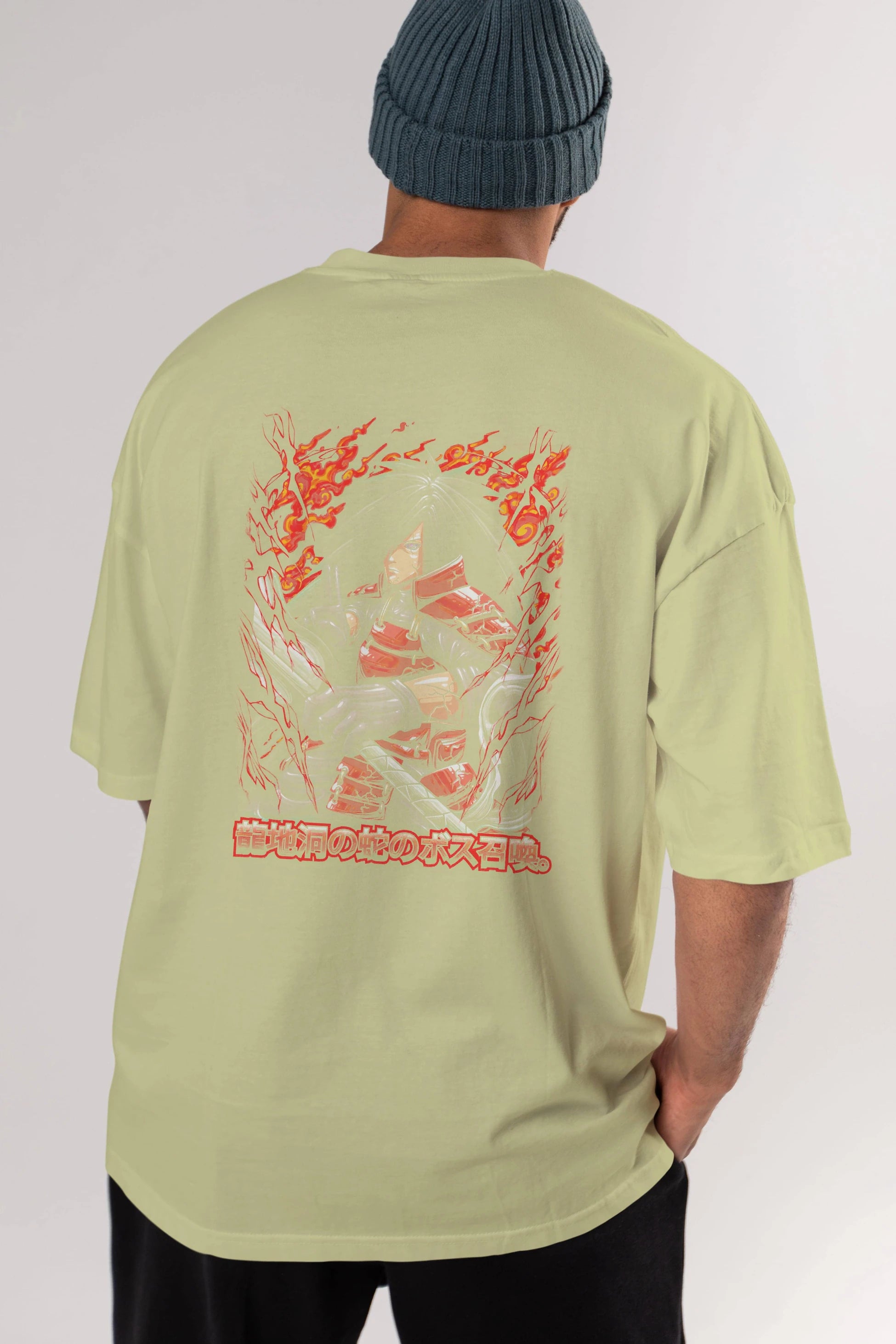 NARUTO (12) Anime Arka Baskılı Oversize t-shirt Erkek Kadın Unisex