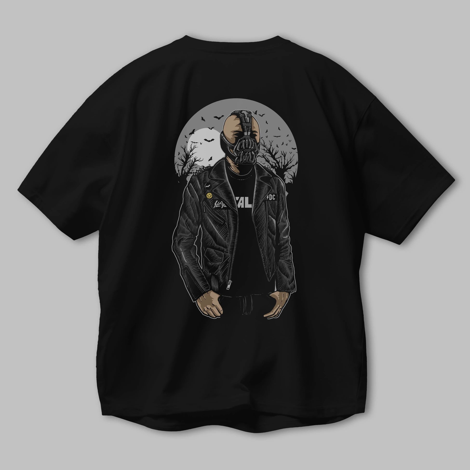 Bane Arka Baskılı Oversize t-shirt Erkek Kadın Unisex %100 Pamuk