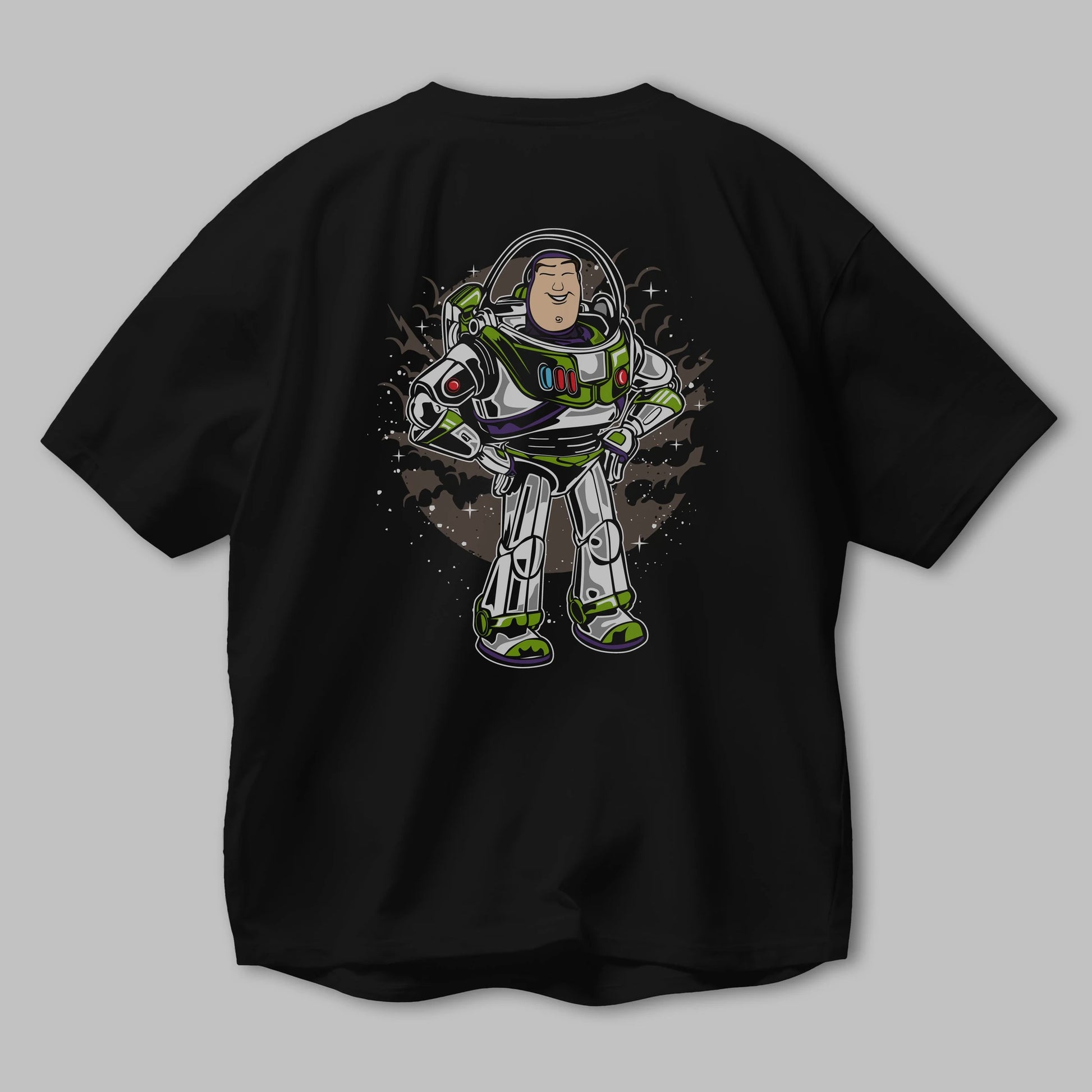 Buzz Arka Baskılı Oversize t-shirt Erkek Kadın Unisex %100 Pamuk