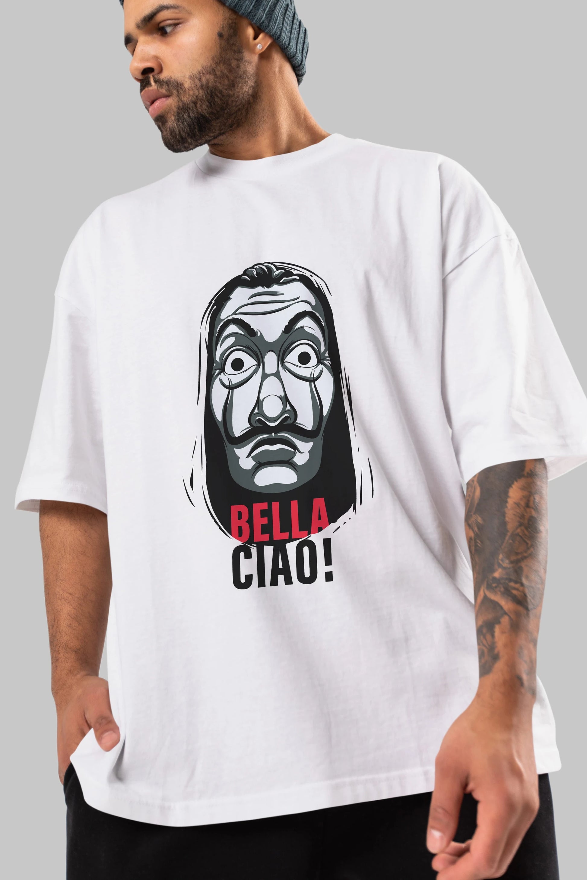 La Casa De Papel (12) Ön Baskılı Oversize t-shirt Erkek Kadın Unisex %100 Pamuk Bisiklet Yaka tişort
