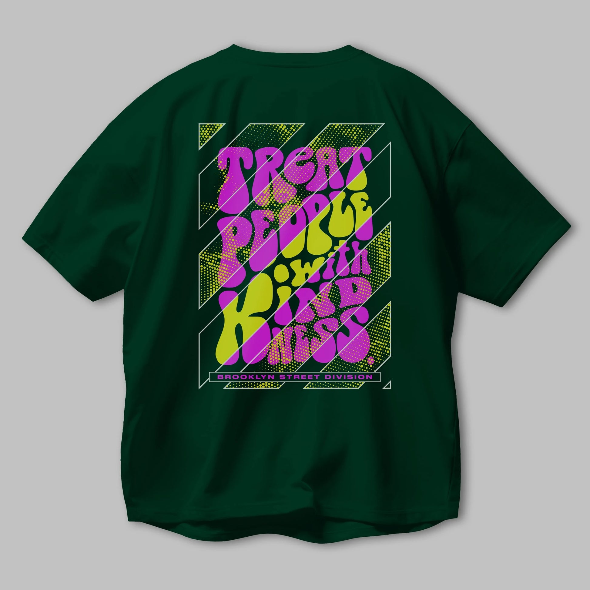 Treat People Arka Baskılı Oversize t-shirt Erkek Kadın Unisex