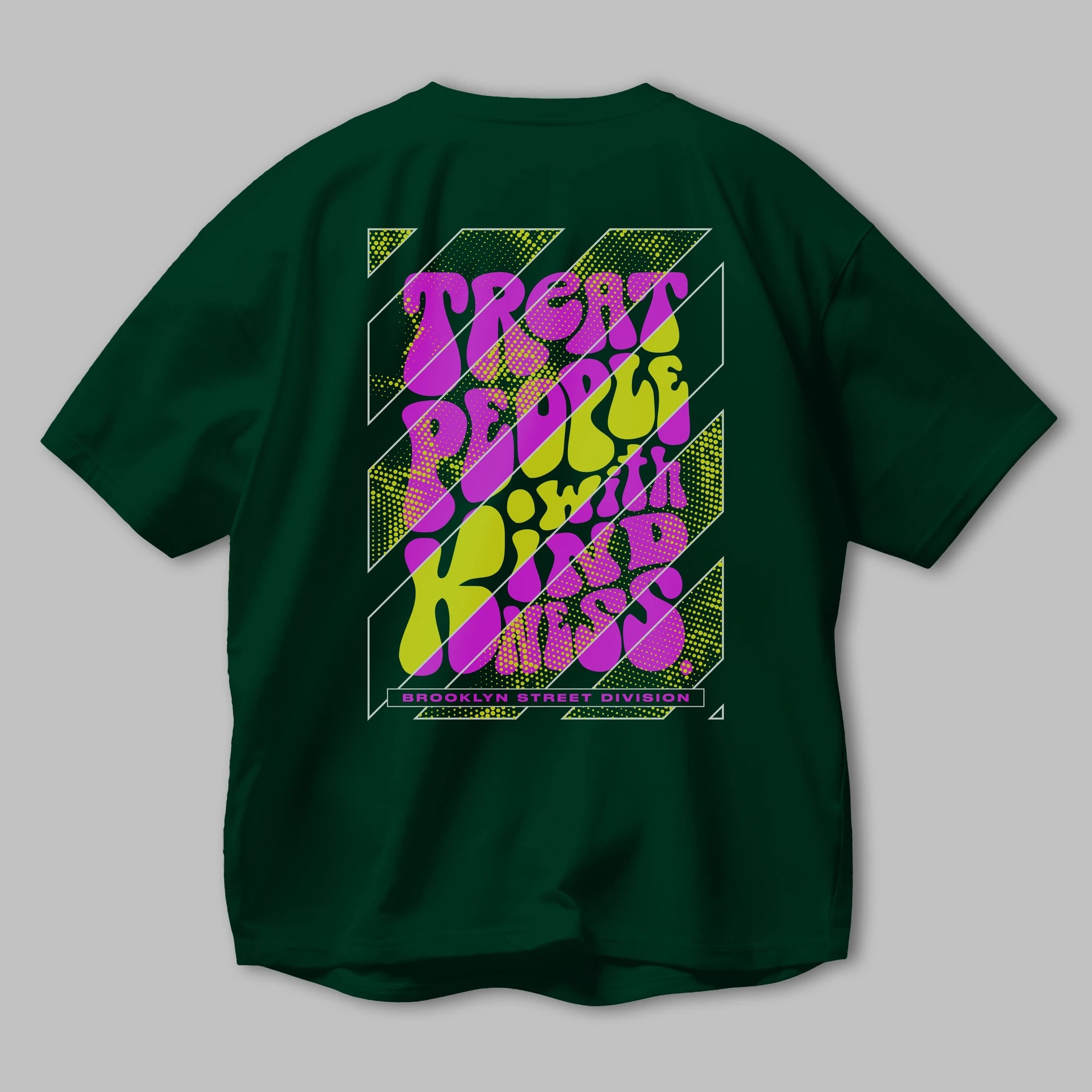 Treat People Arka Baskılı Oversize t-shirt Erkek Kadın Unisex