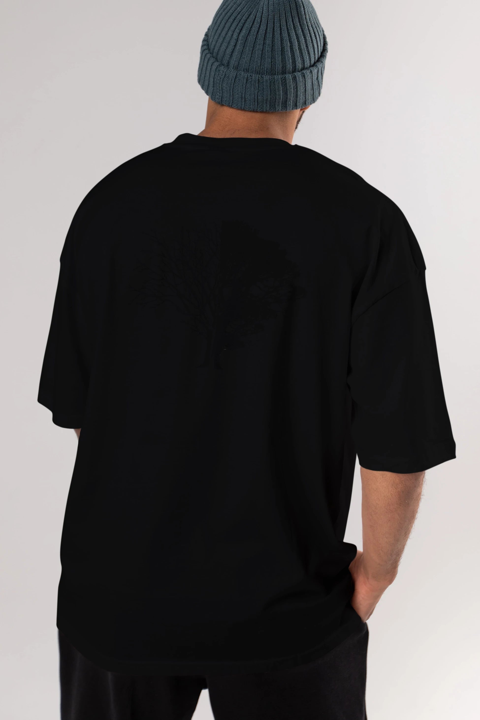 Life And Death Arka Baskılı Oversize t-shirt %100 pamuk Erkek Kadın Unisex