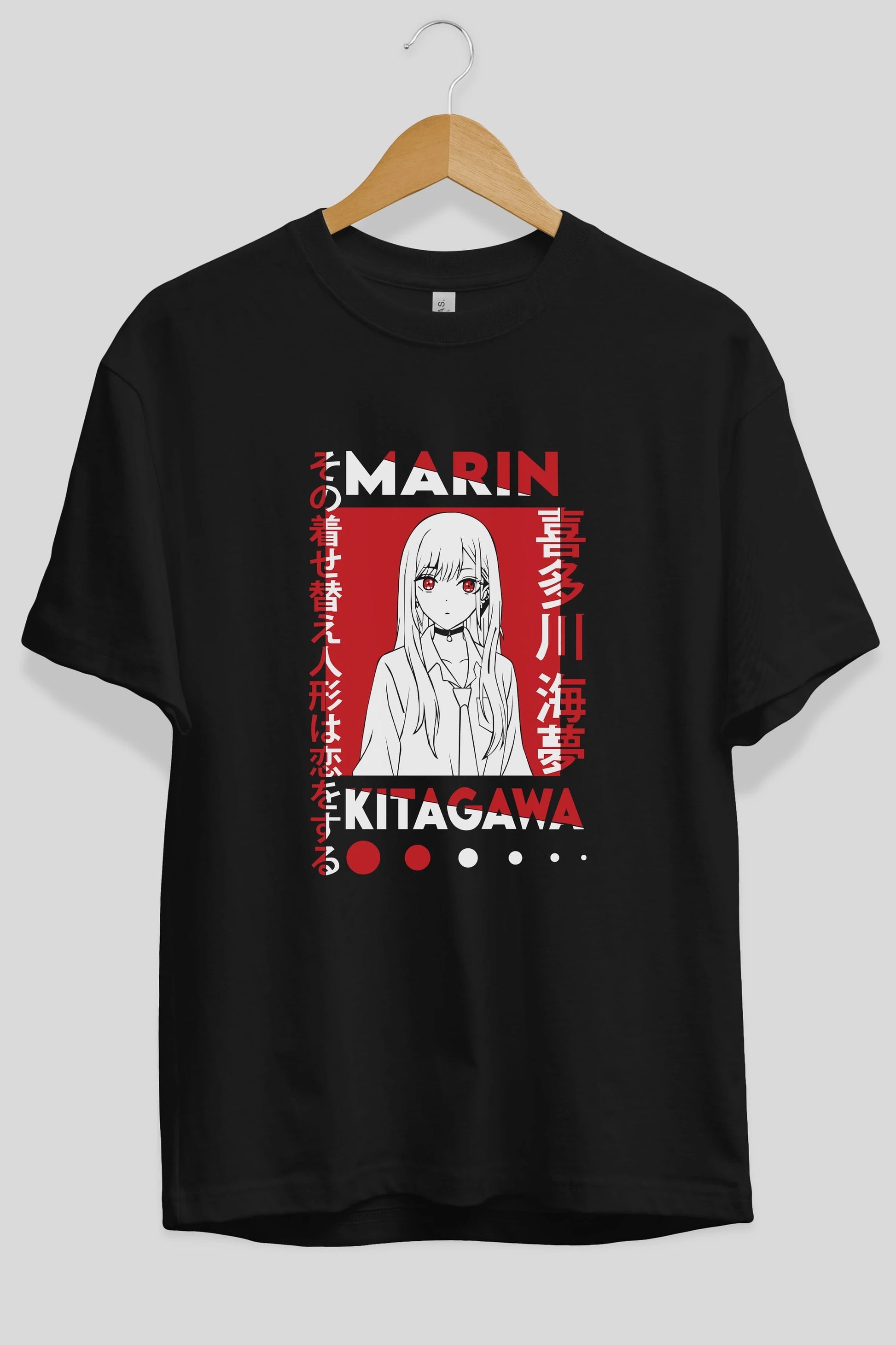 MARIN KITAGAWA Anime Ön Baskılı Oversize t-shirt %100 pamuk Erkek Kadın Unisex