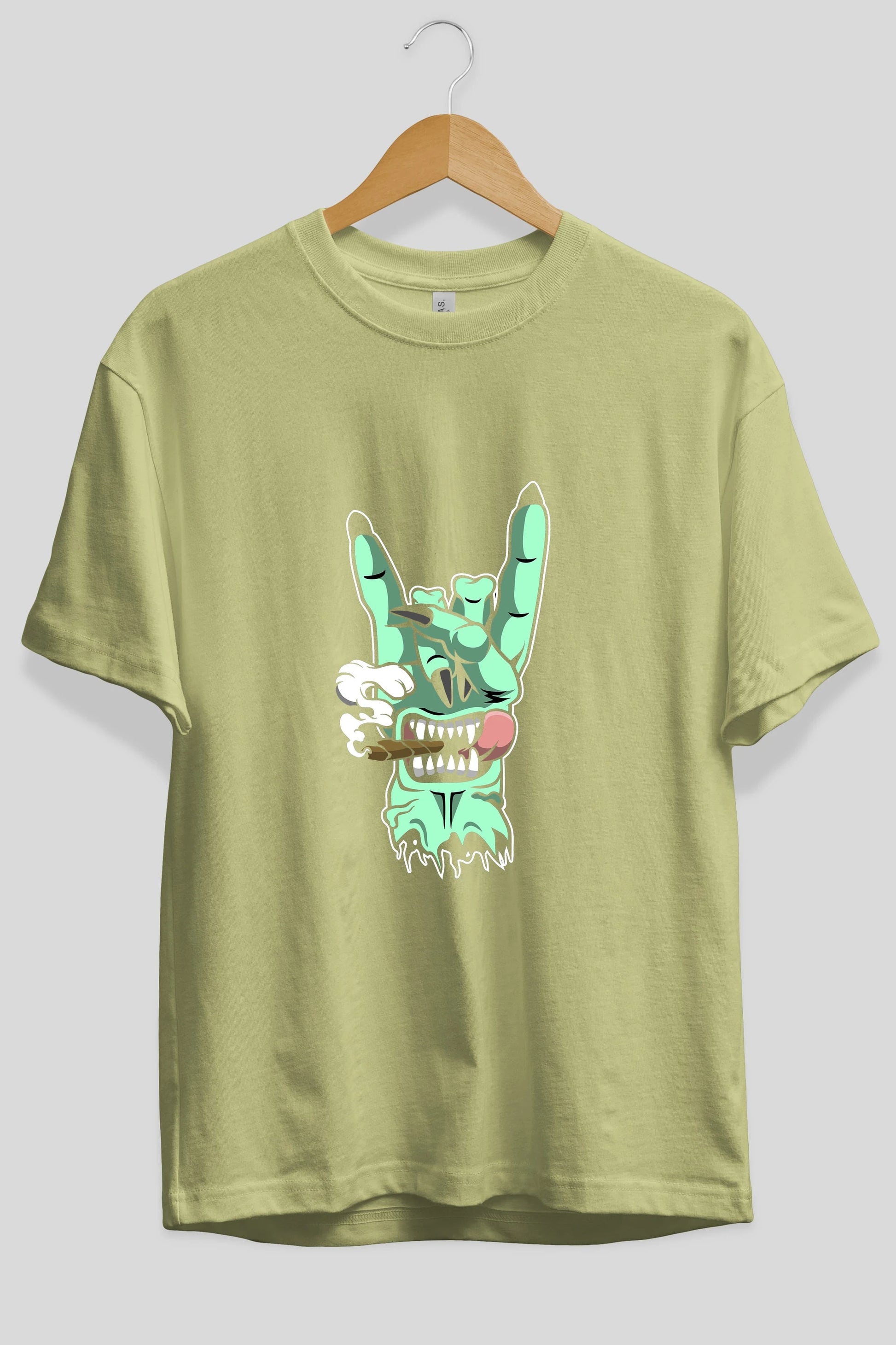 Metal Sign Ön Baskılı Oversize t-shirt Erkek Kadın Unisex %100 Pamuk tişort