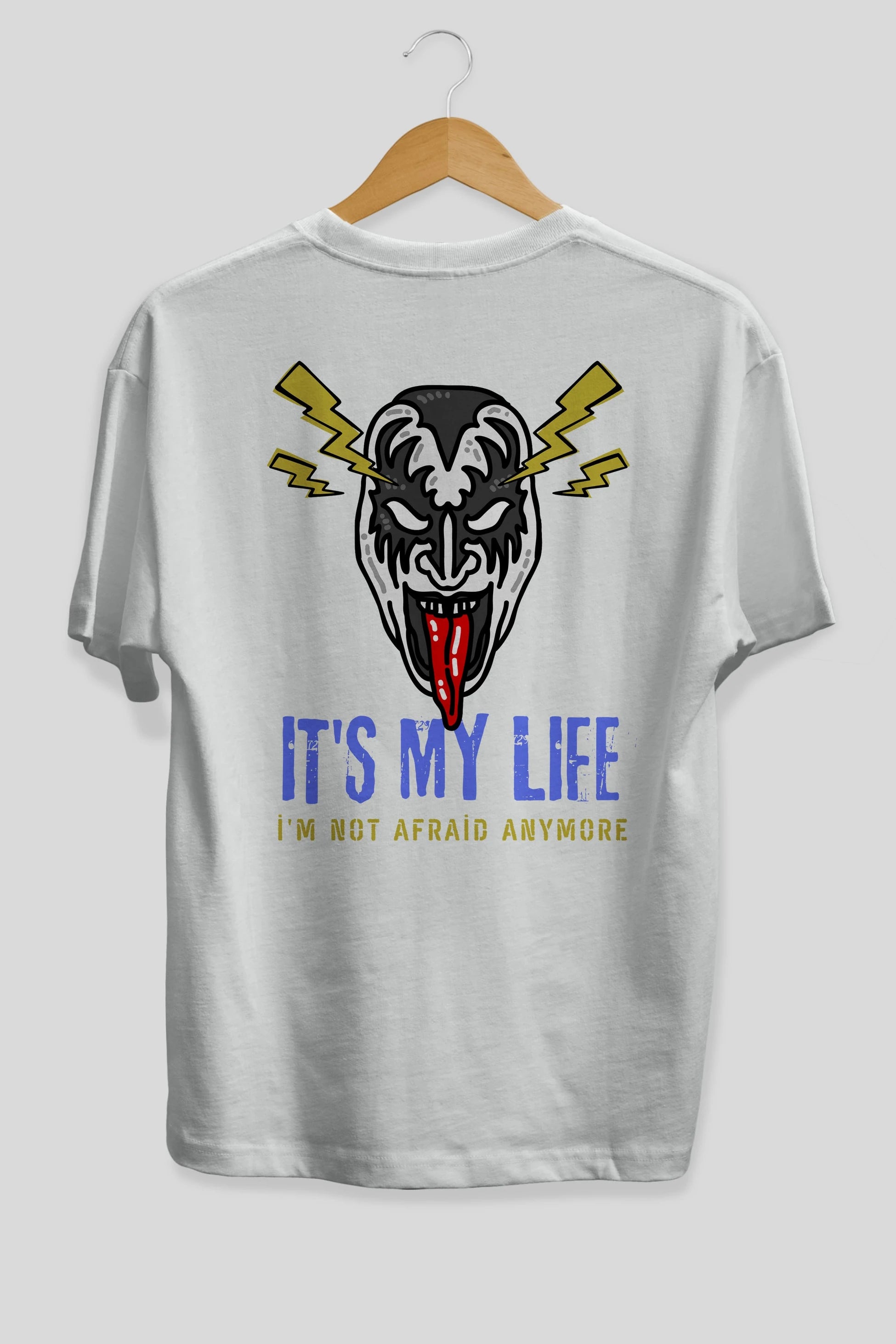 Its My Life Yazılı Arka Baskılı Oversize t-shirt Erkek Kadın Unisex
