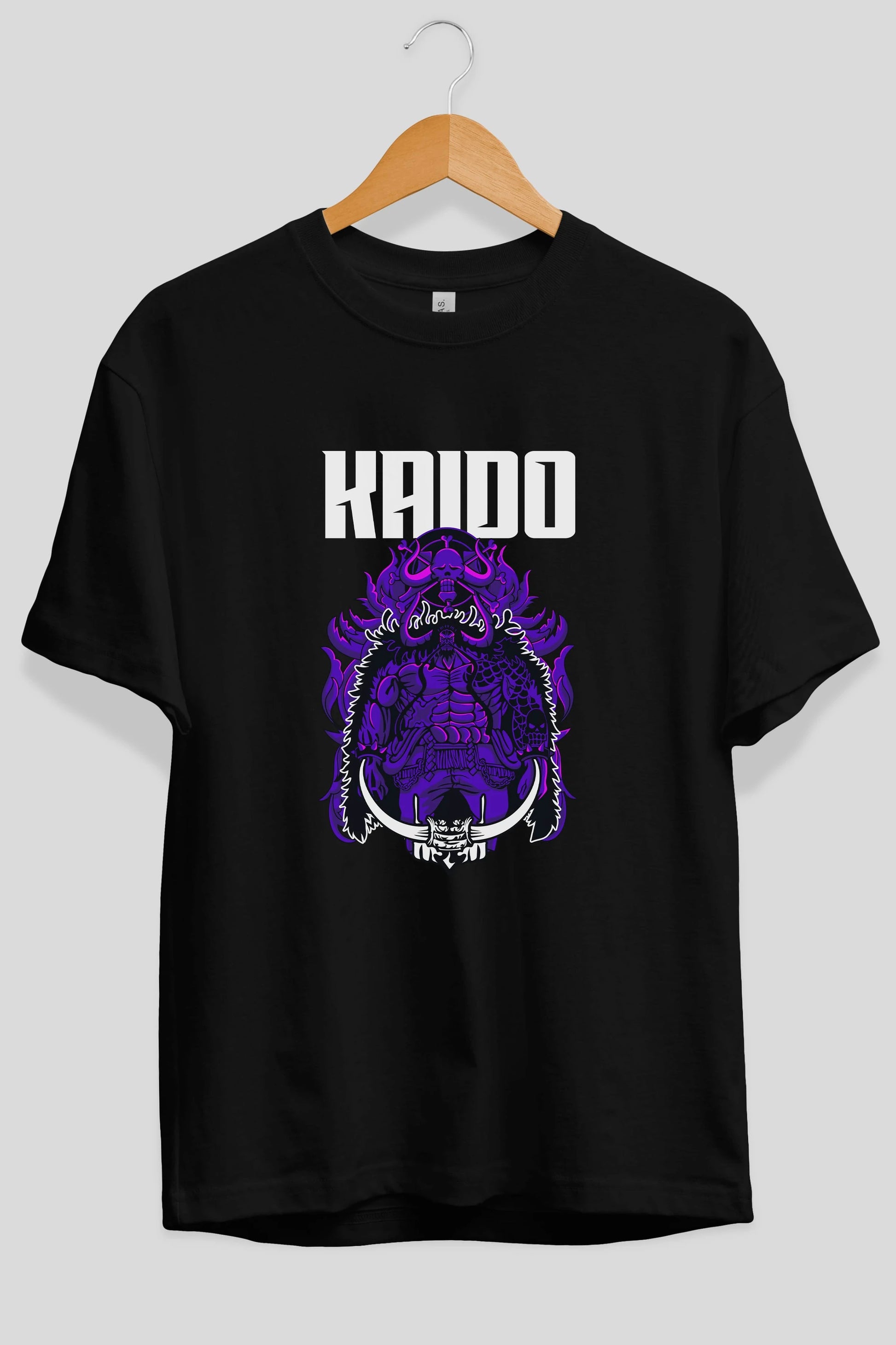 Kaido Anime Ön Baskılı Oversize t-shirt Erkek Kadın Unisex