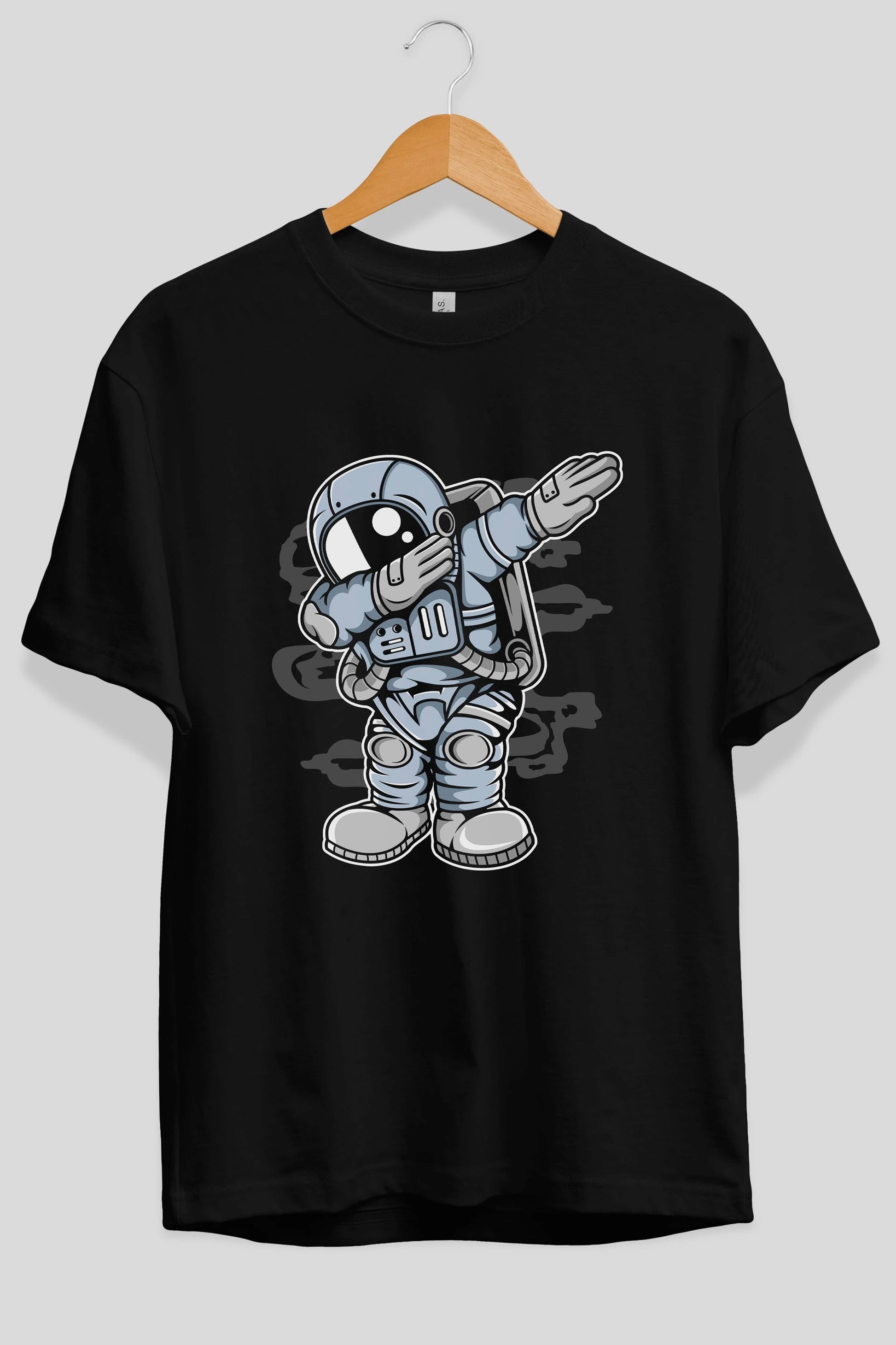 Astronaut Dab Ön Baskılı Oversize t-shirt Erkek Kadın Unisex