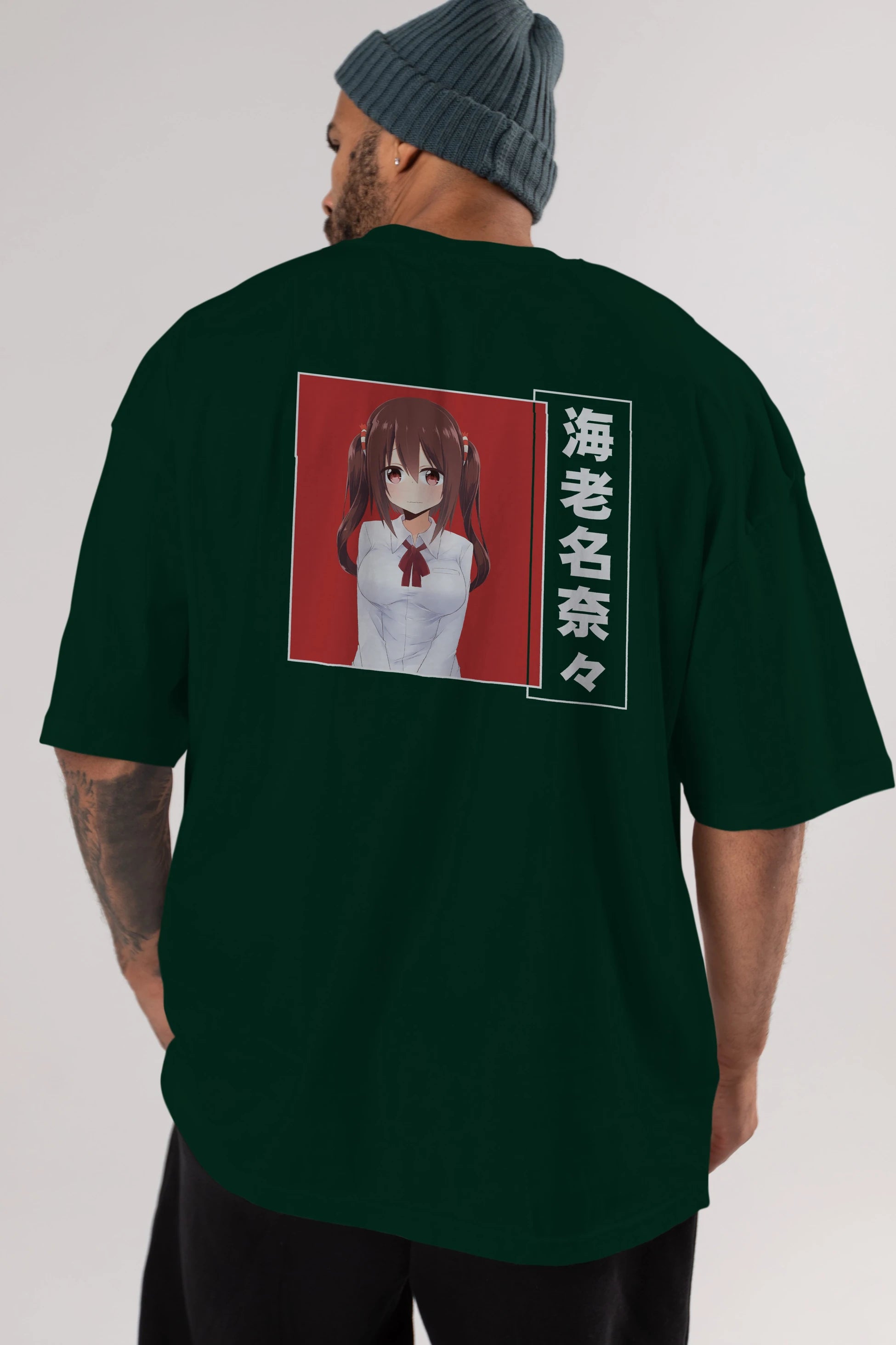 Nana Ebina 1 Anime Arka Baskılı Oversize t-shirt Erkek Kadın Unisex