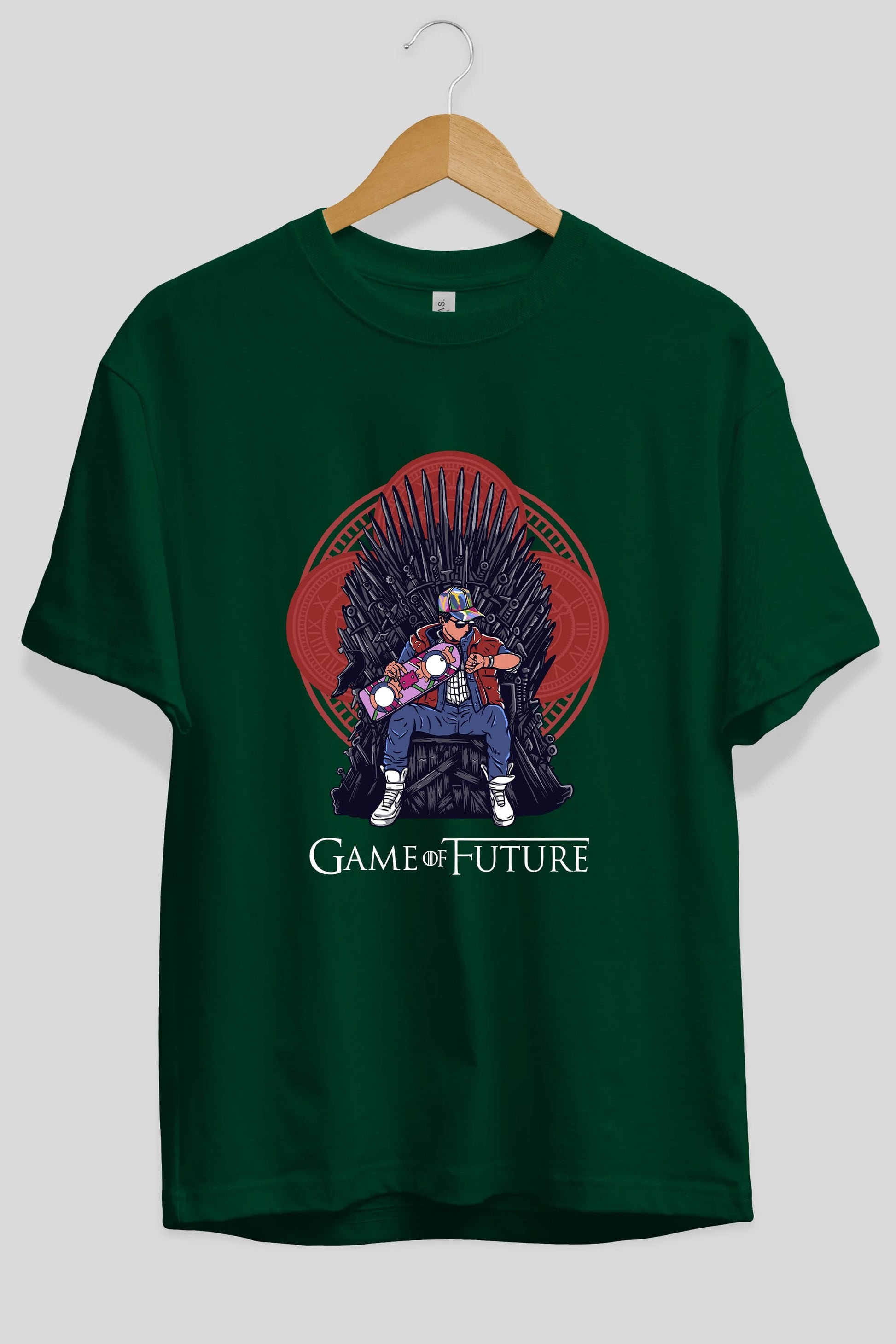 Game Of Future Ön Baskılı Oversize t-shirt Erkek Kadın Unisex %100 Pamuk tişort