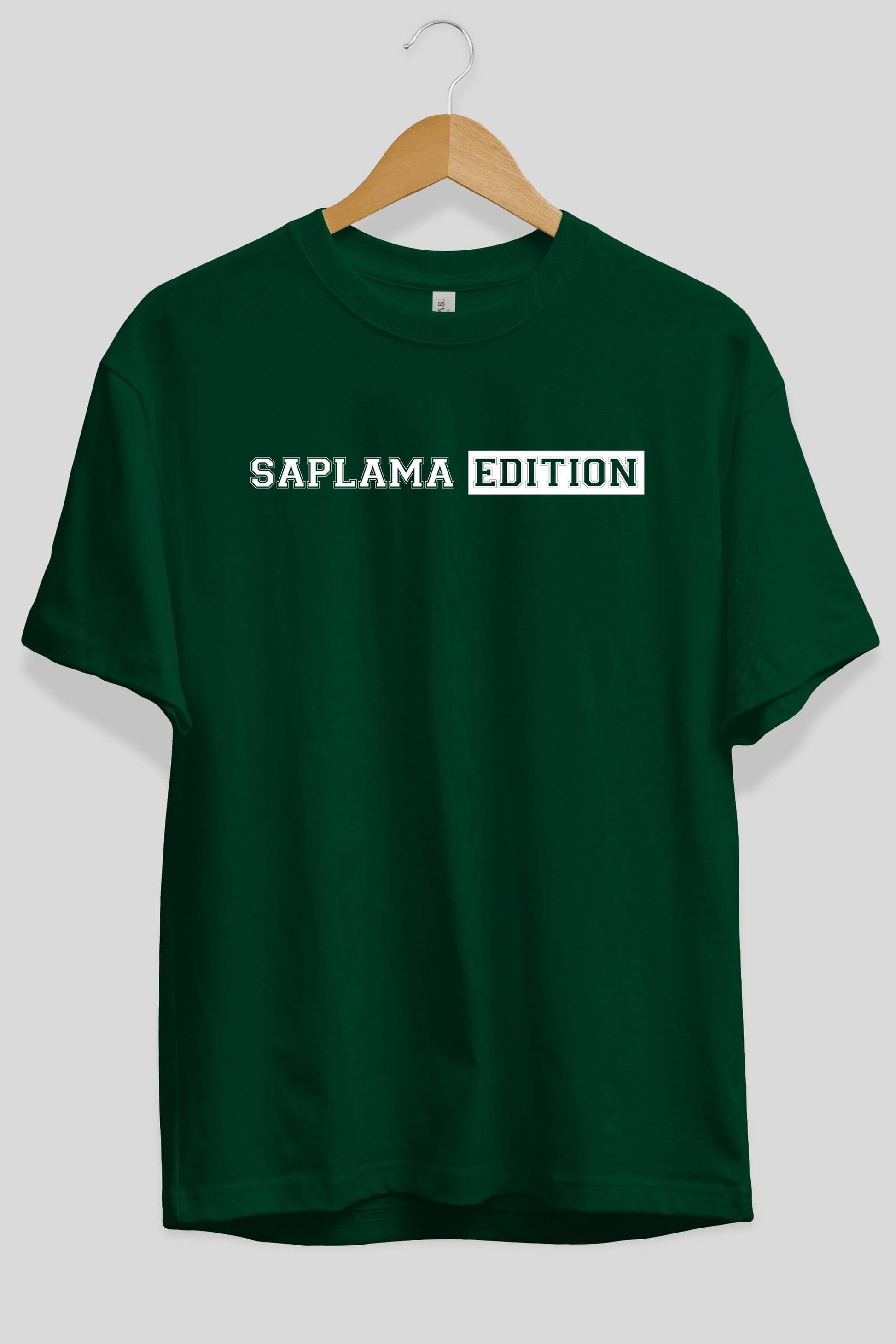 Saplama Edition Ön Baskılı Oversize t-shirt %100 pamuk Erkek Kadın Unisex