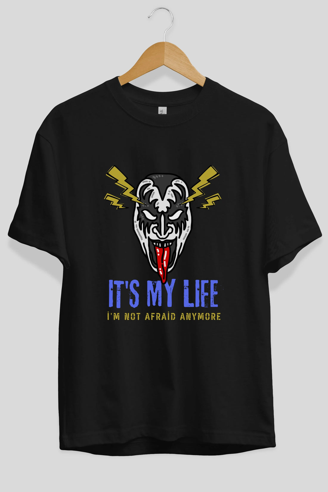 Its My Life Yazılı Ön Baskılı Oversize t-shirt Erkek Kadın Unisex