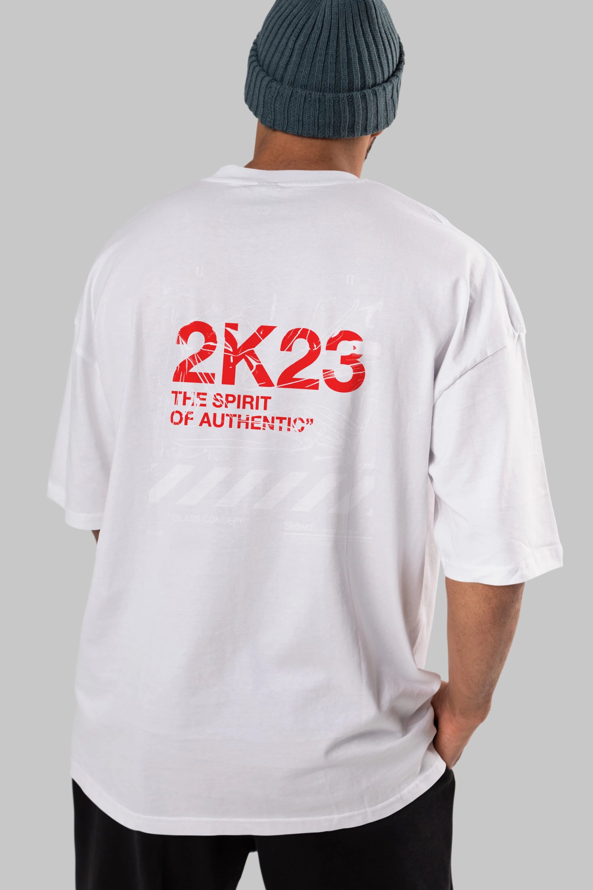The Spirit Arka Baskılı Oversize t-shirt Erkek Kadın Unisex