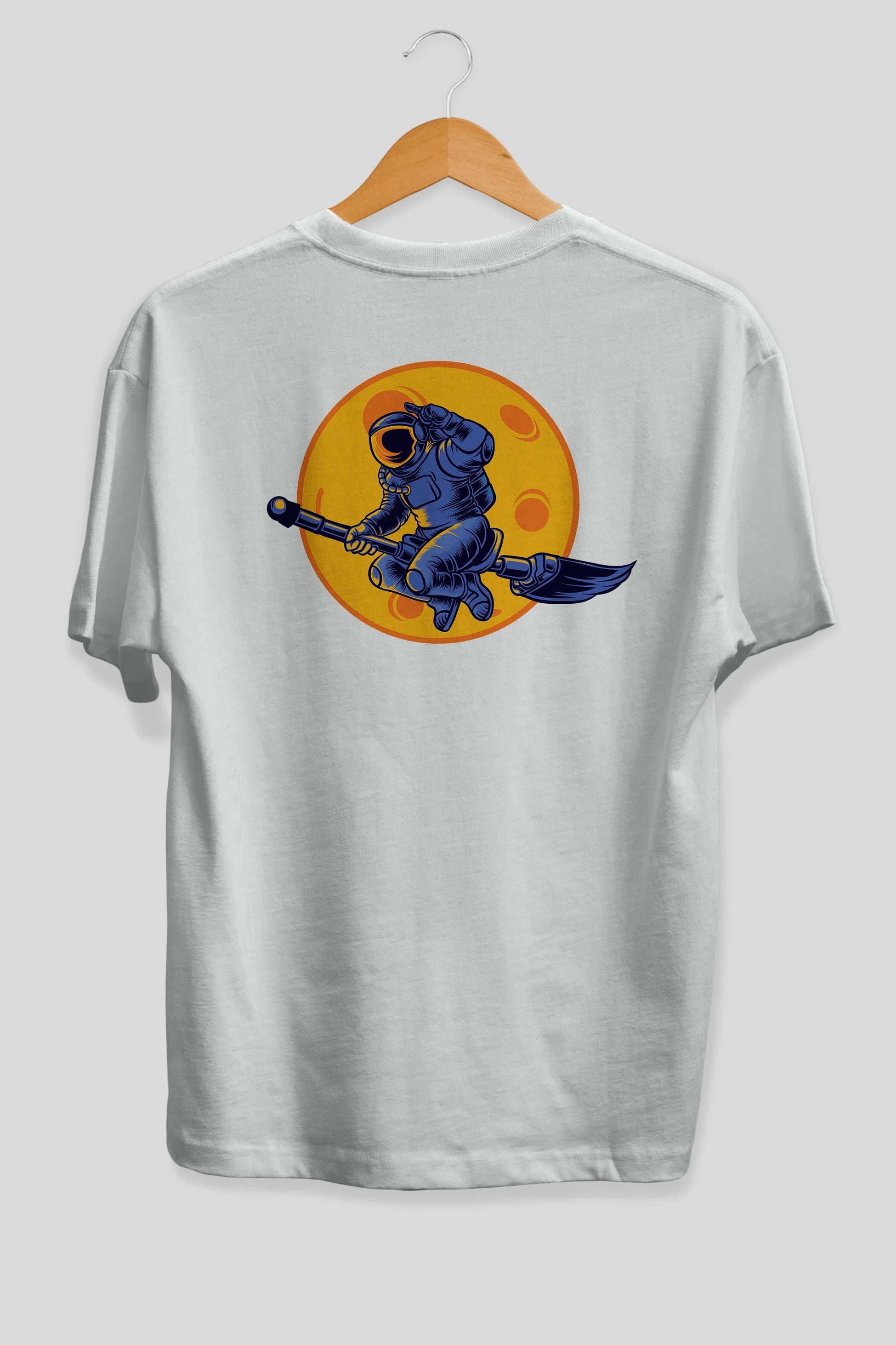 Space Witch Arka Baskılı Oversize t-shirt Erkek Kadın Unisex