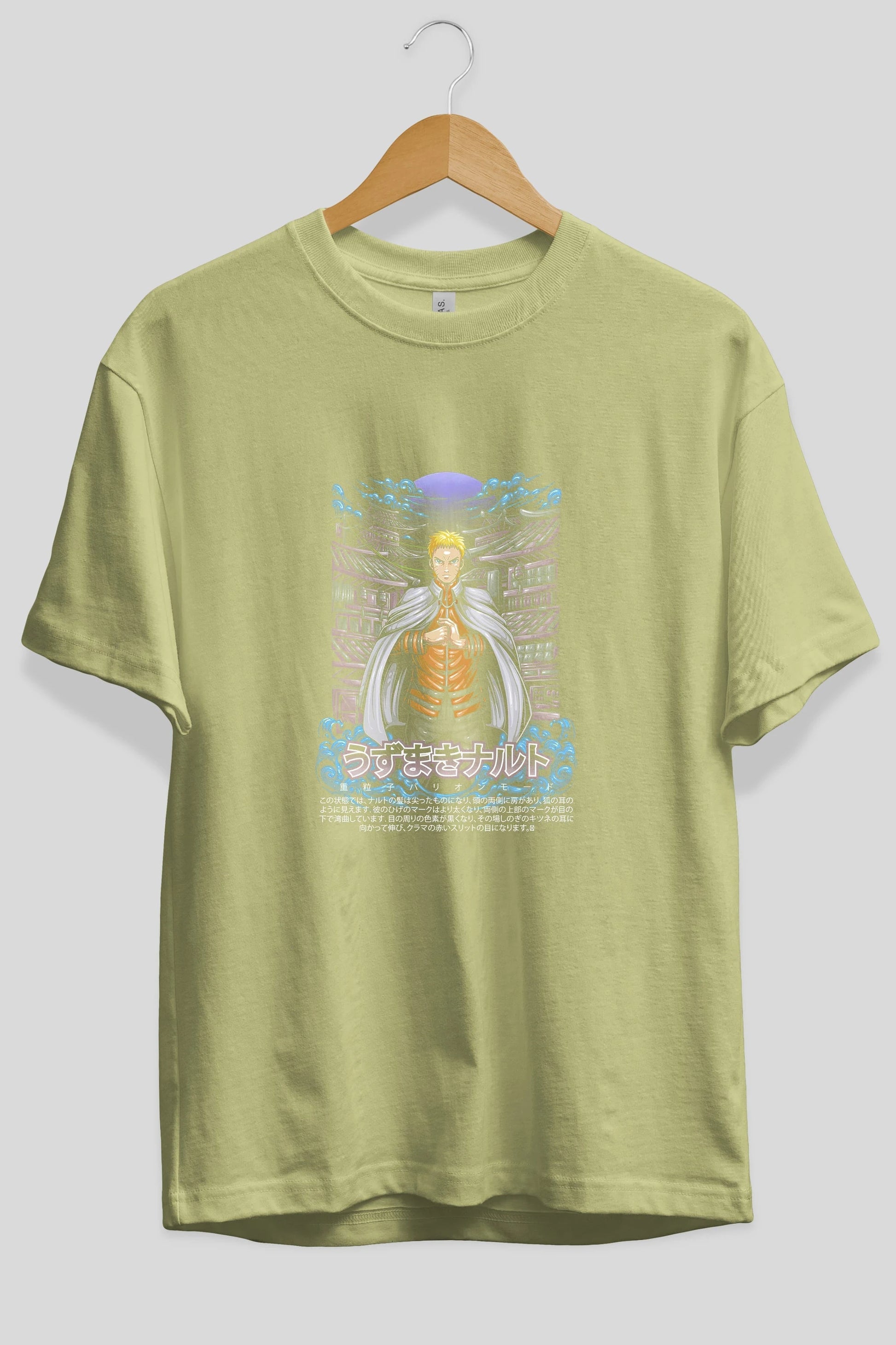 NARUTO (8) Anime Ön Baskılı Oversize t-shirt %100 pamuk Erkek Kadın Unisex