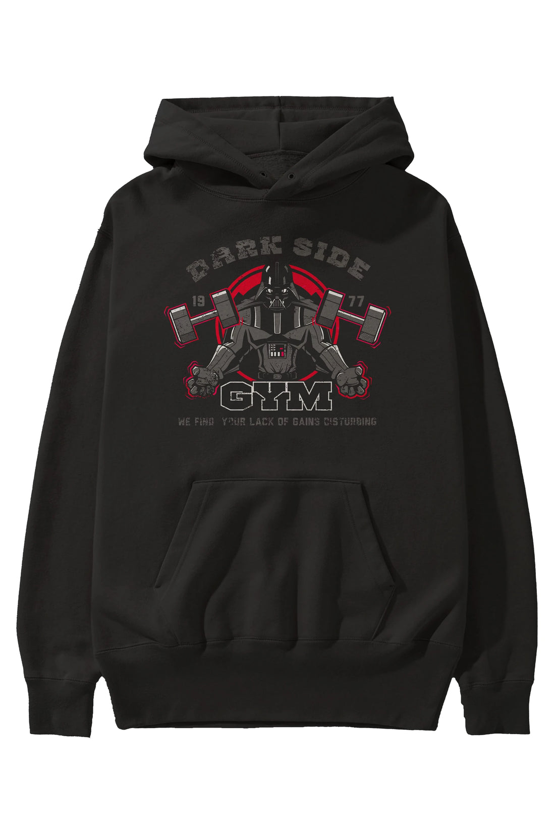 Darth Vader GYM Ön Baskılı Hoodie Oversize Kapüşonlu Sweatshirt Erkek Kadın Unisex