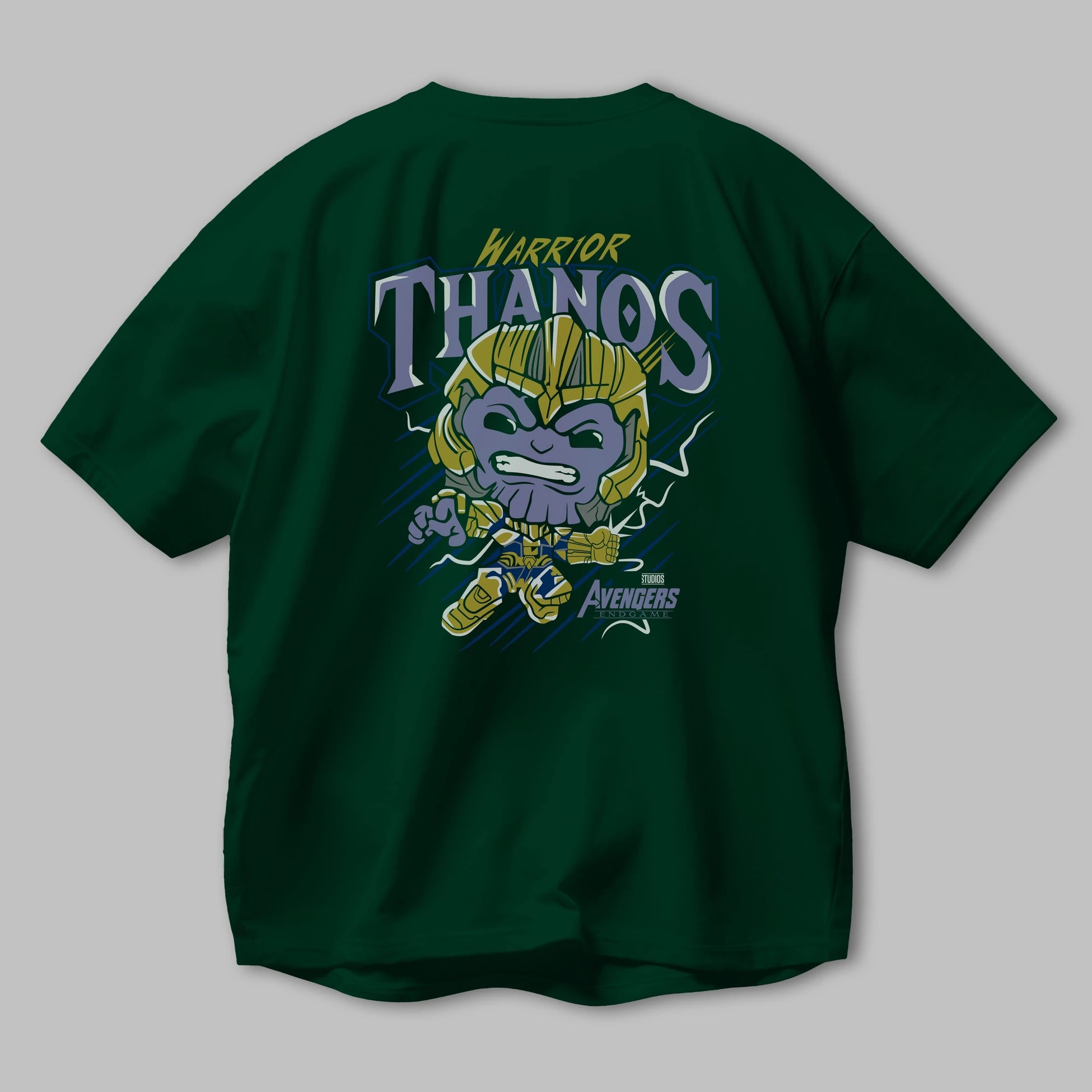 Thanos (2) Arka Baskılı Oversize t-shirt Erkek Kadın Unisex %100 Pamuk Bisiklet Yaka tişort