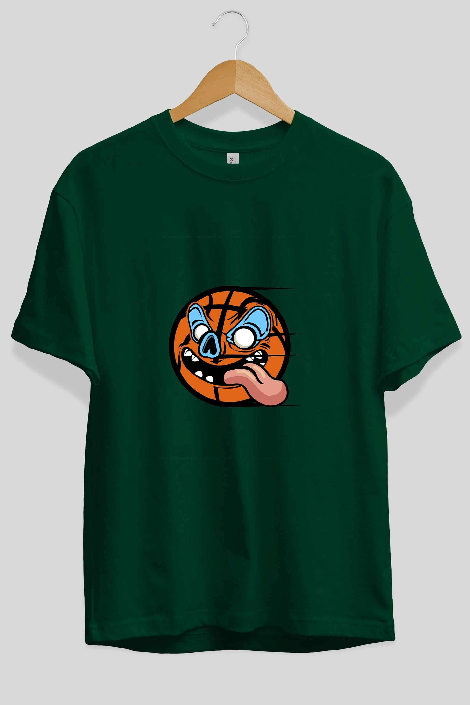 Basketball Ön Baskılı Oversize t-shirt Erkek Kadın Unisex %100 Pamuk tişort