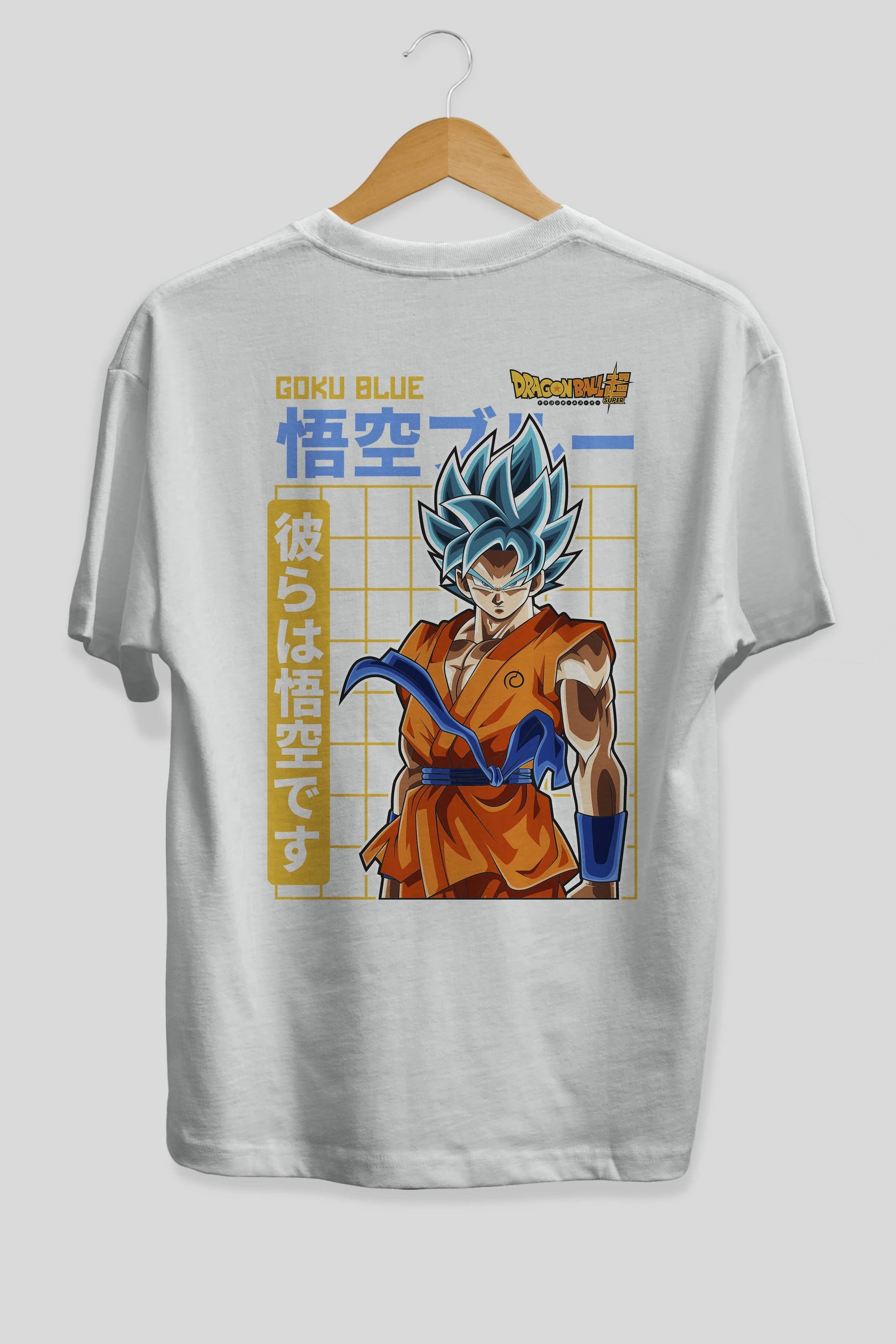 GOKU 1 Anime Arka Baskılı Oversize t-shirt Erkek Kadın Unisex