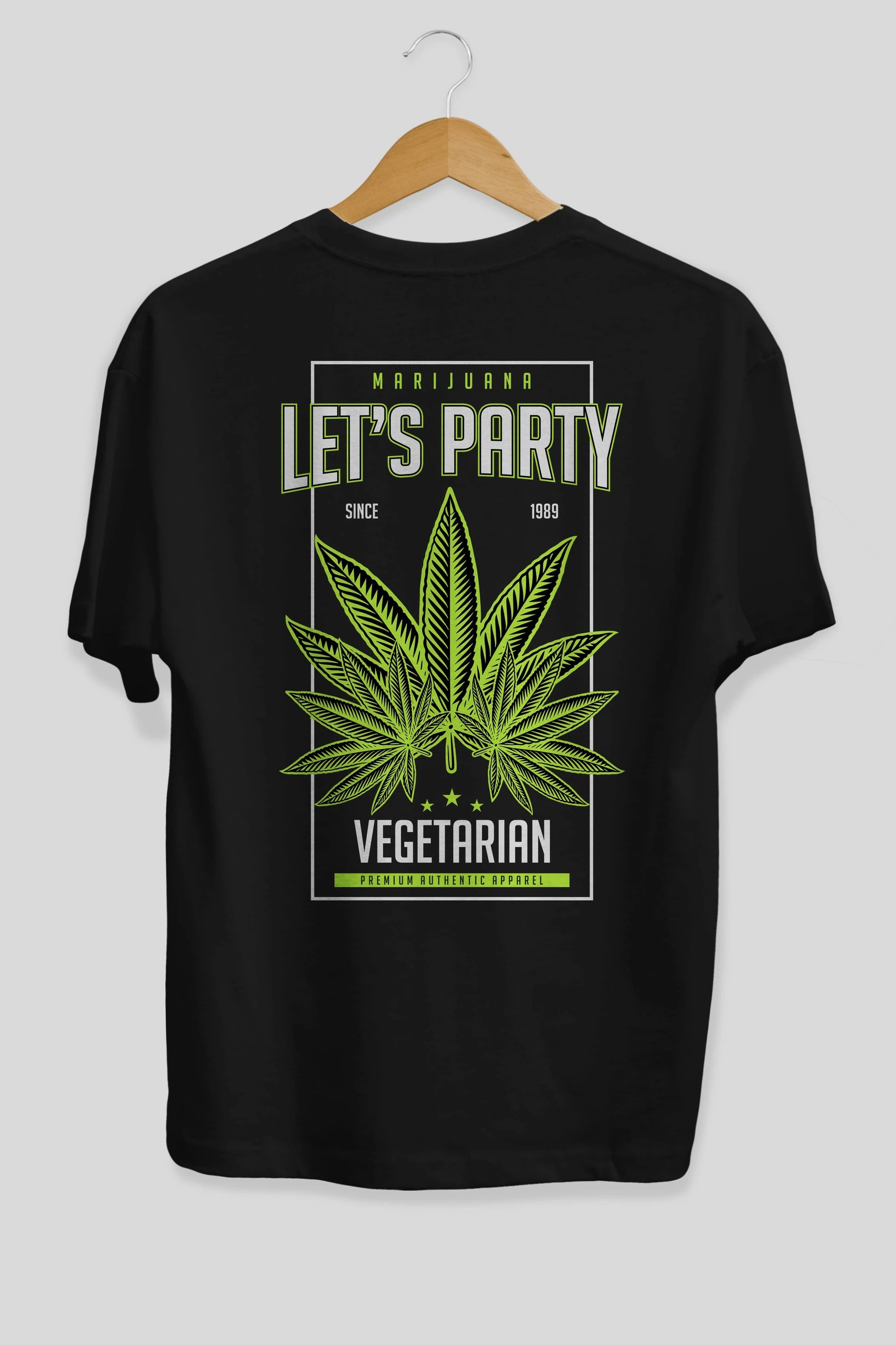 Lets Party Arka Baskılı Oversize t-shirt Erkek Kadın Unisex