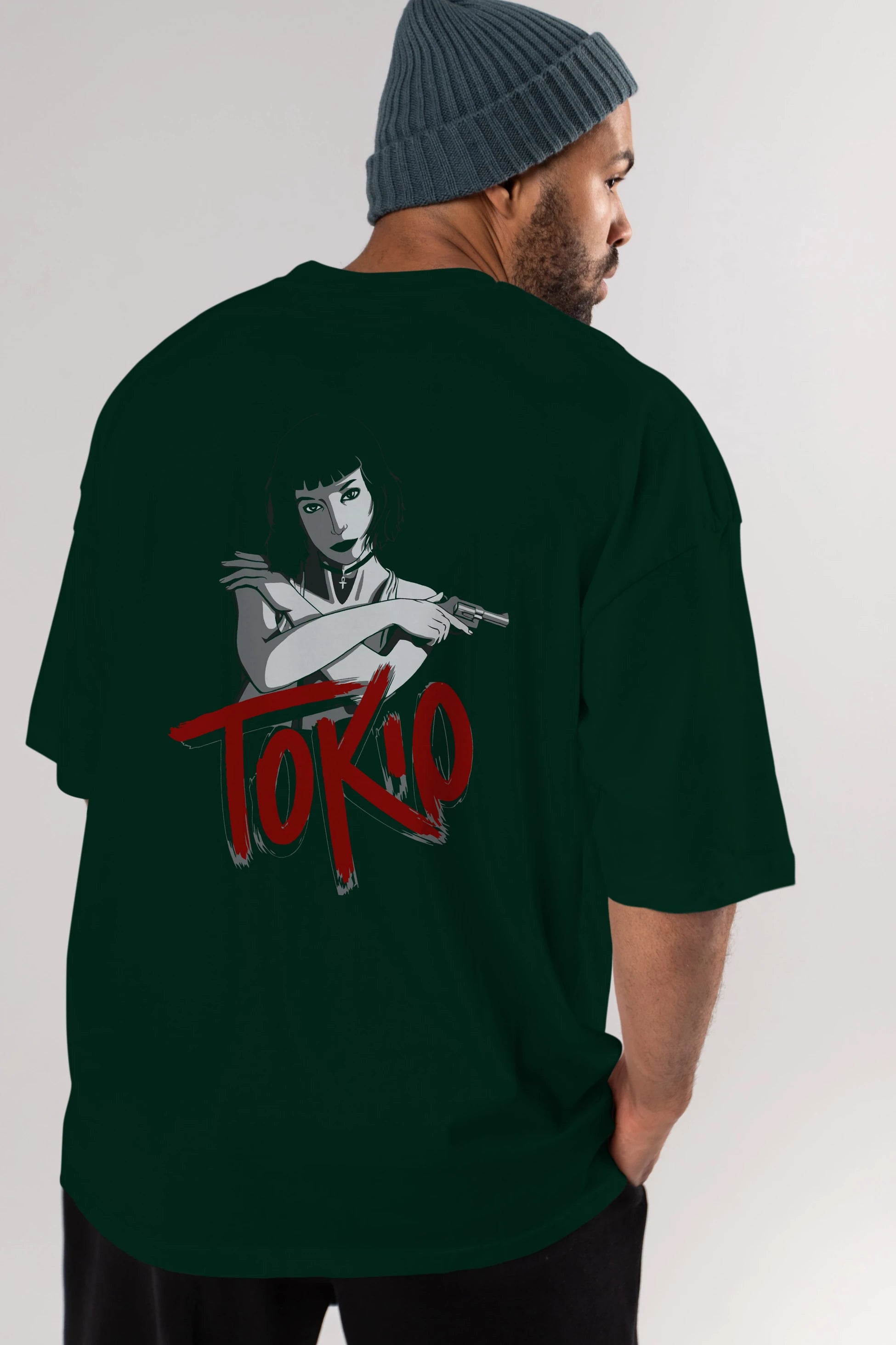 La Casa De Papel (10) Arka Baskılı Oversize t-shirt Erkek Kadın Unisex %100 Pamuk Bisiklet Yaka tişort