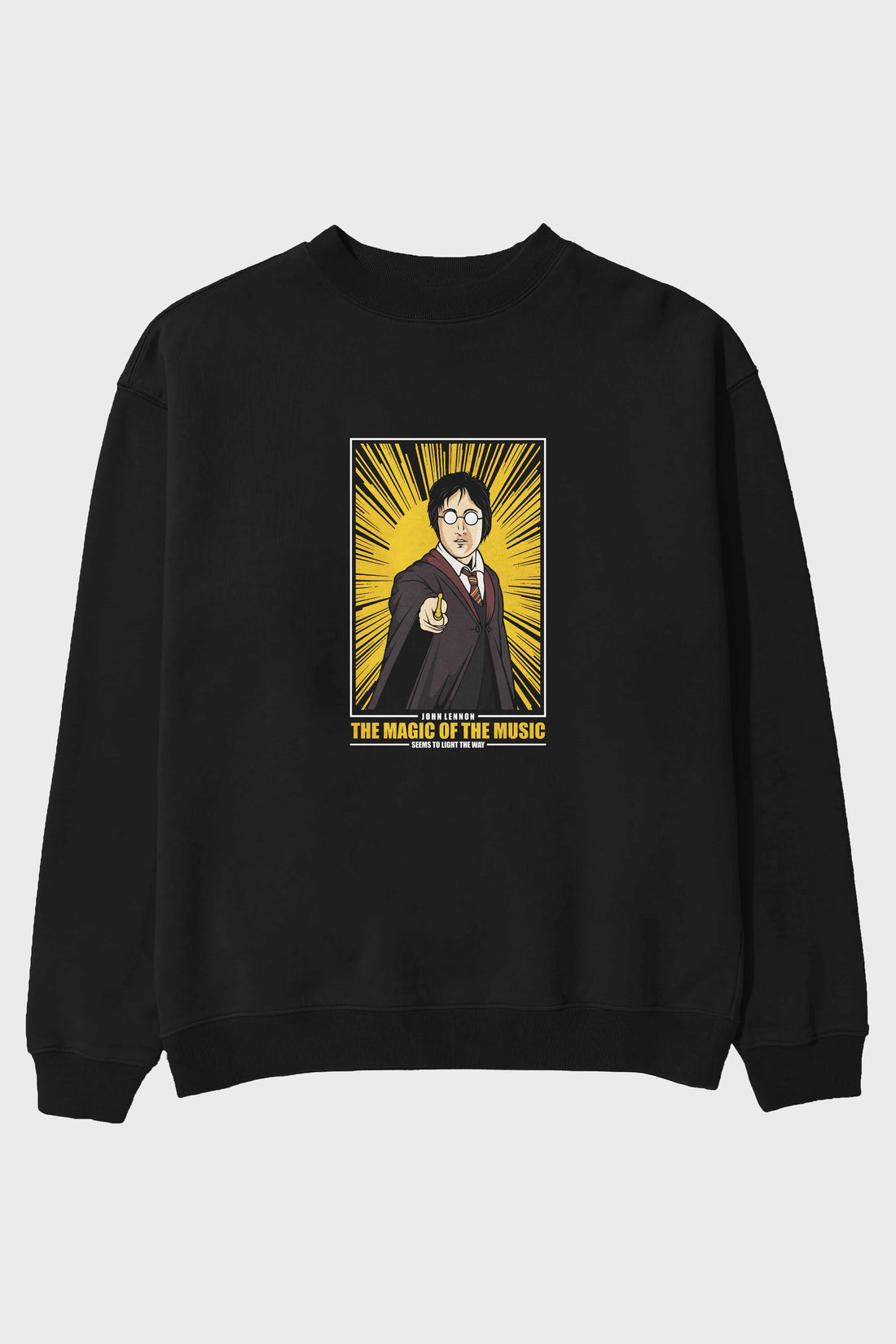 John Potter Ön Baskılı Oversize Sweatshirt Erkek Kadın Unisex