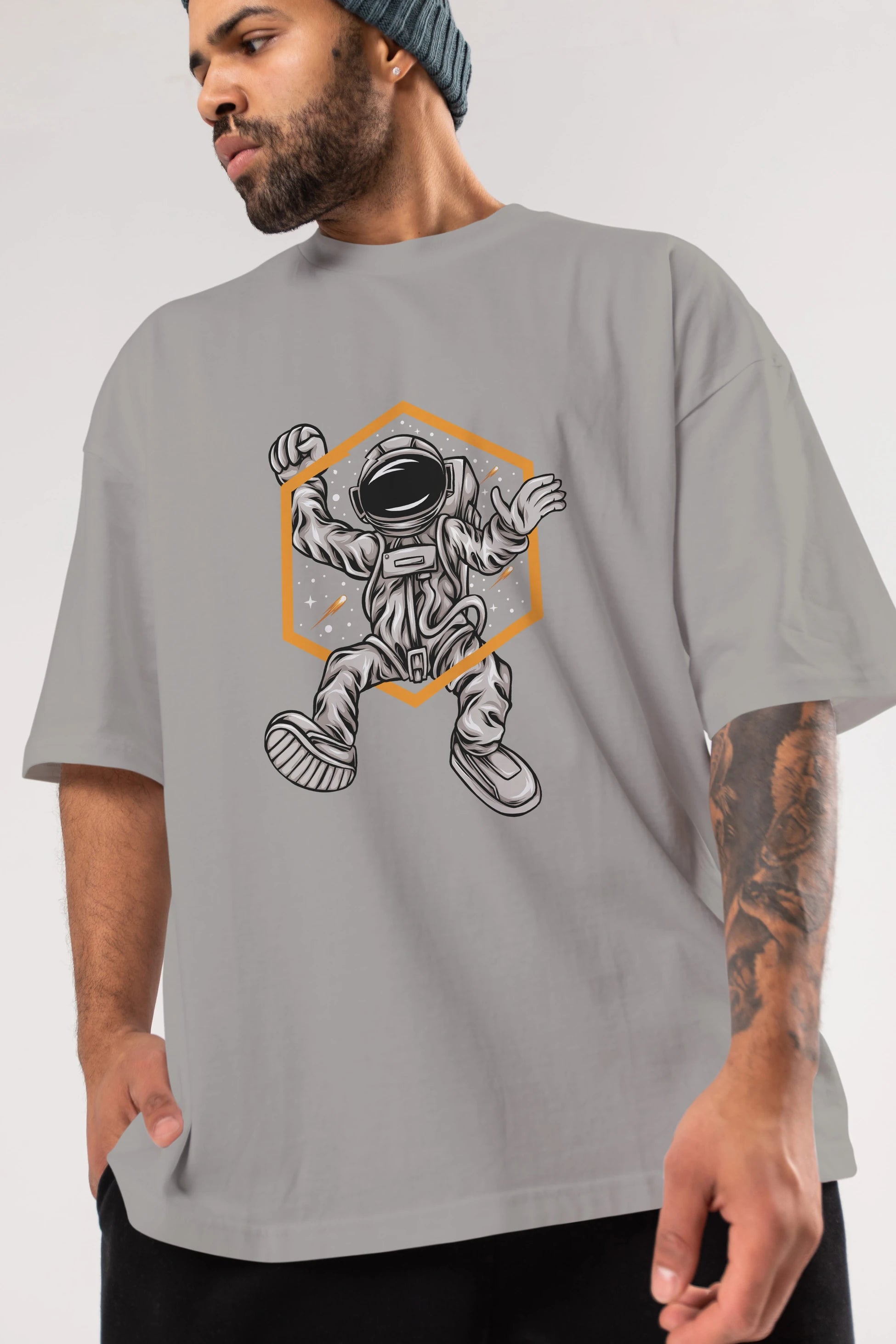 Astrofun Ön Baskılı Oversize t-shirt Erkek Kadın Unisex