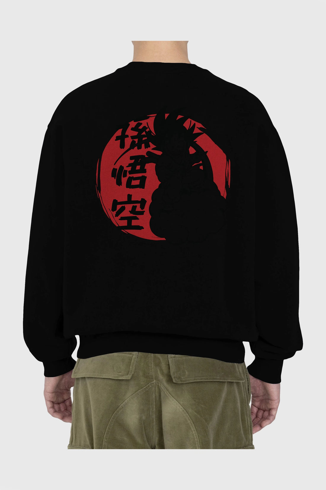 DRAGON BALL Anime Arka Baskılı Oversize Sweatshirt Erkek Kadın Unisex