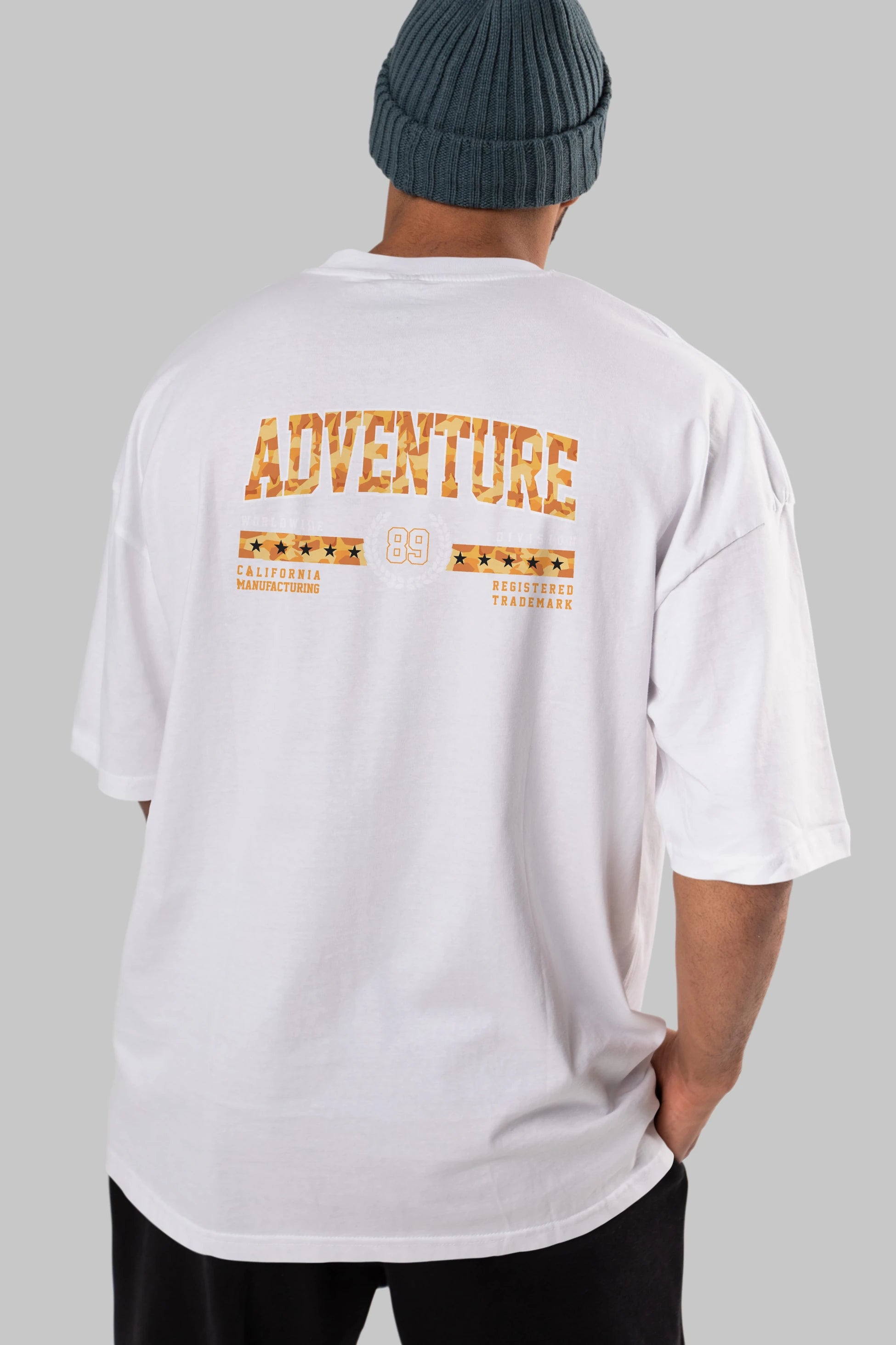 Adventure Arka Baskılı Oversize t-shirt Erkek Kadın Unisex