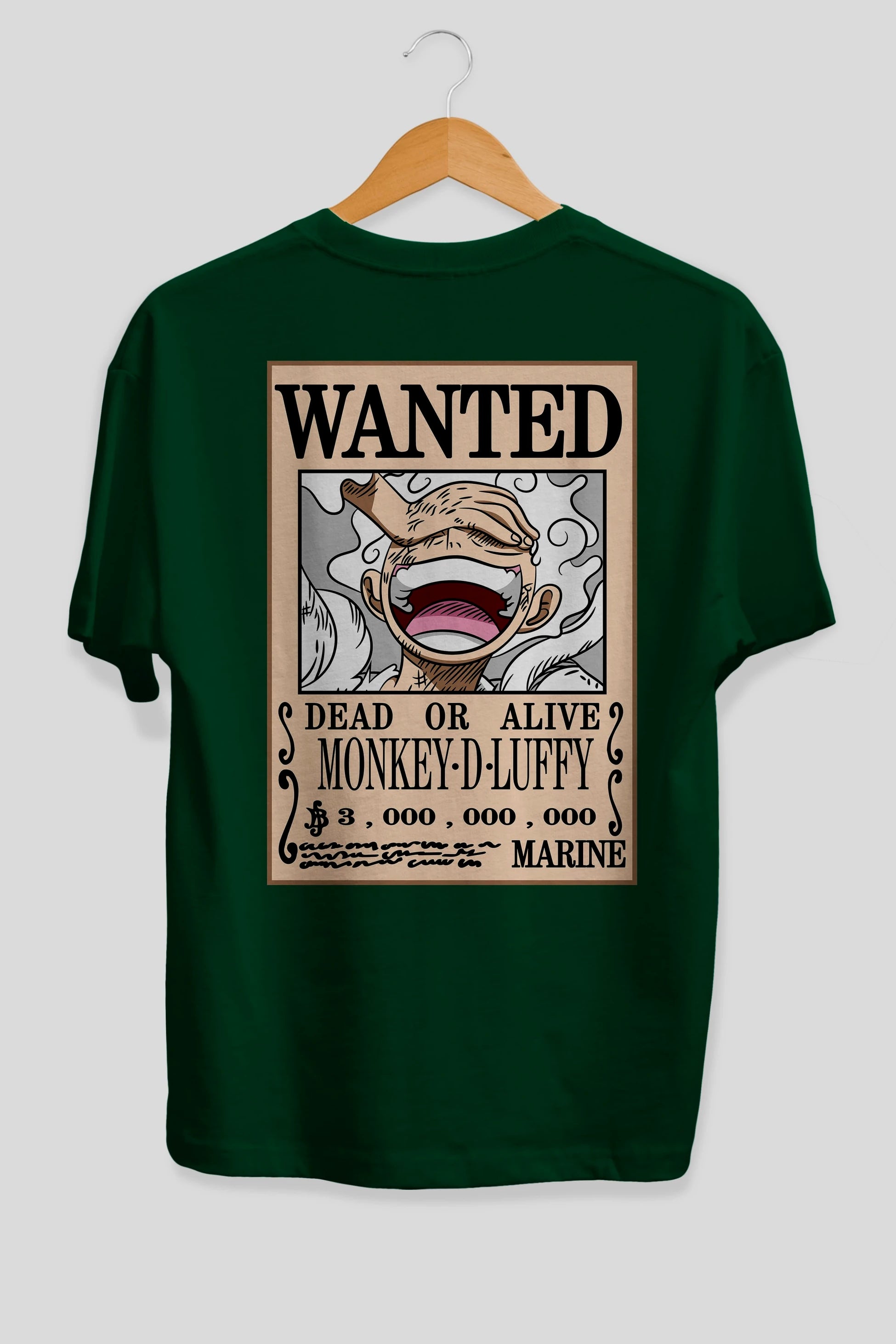 CARTEL LUFFY GEAR 5 Anime Arka Baskılı Oversize t-shirt Erkek Kadın Unisex