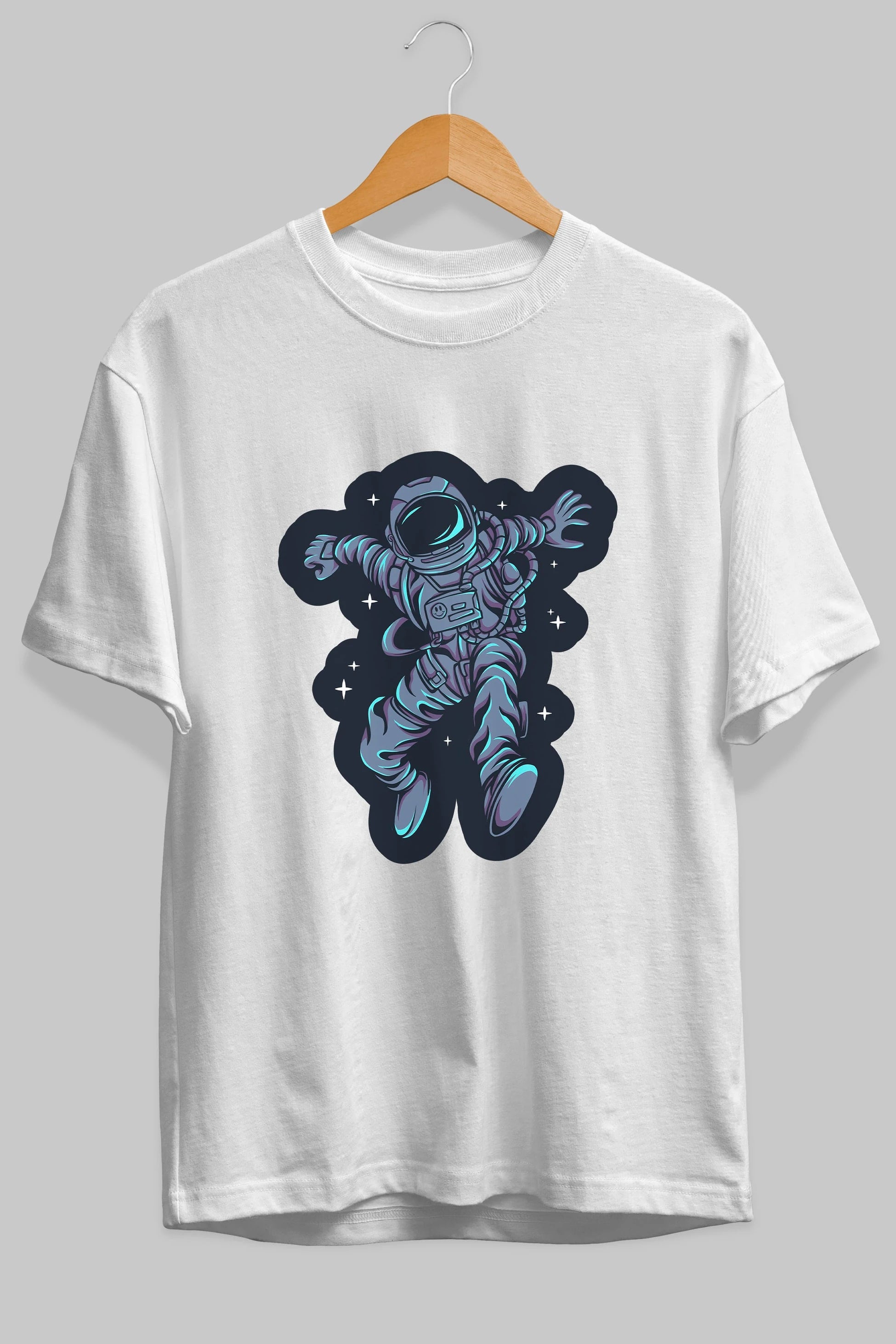 Astrostars sticker Ön Baskılı Oversize t-shirt Erkek Kadın Unisex