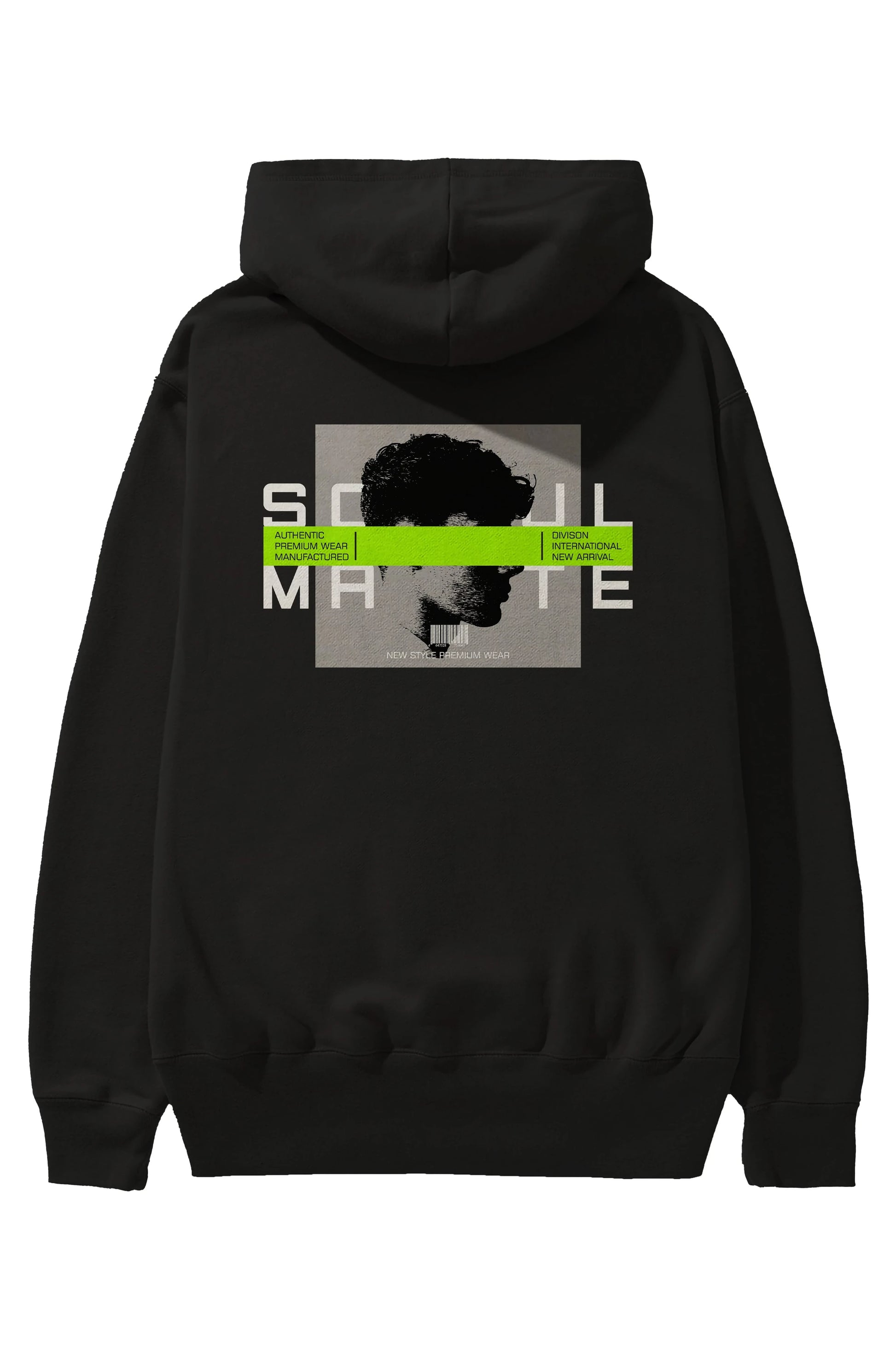 Soul Mate Arka Baskılı Hoodie Oversize Kapüşonlu Sweatshirt Erkek Kadın Unisex