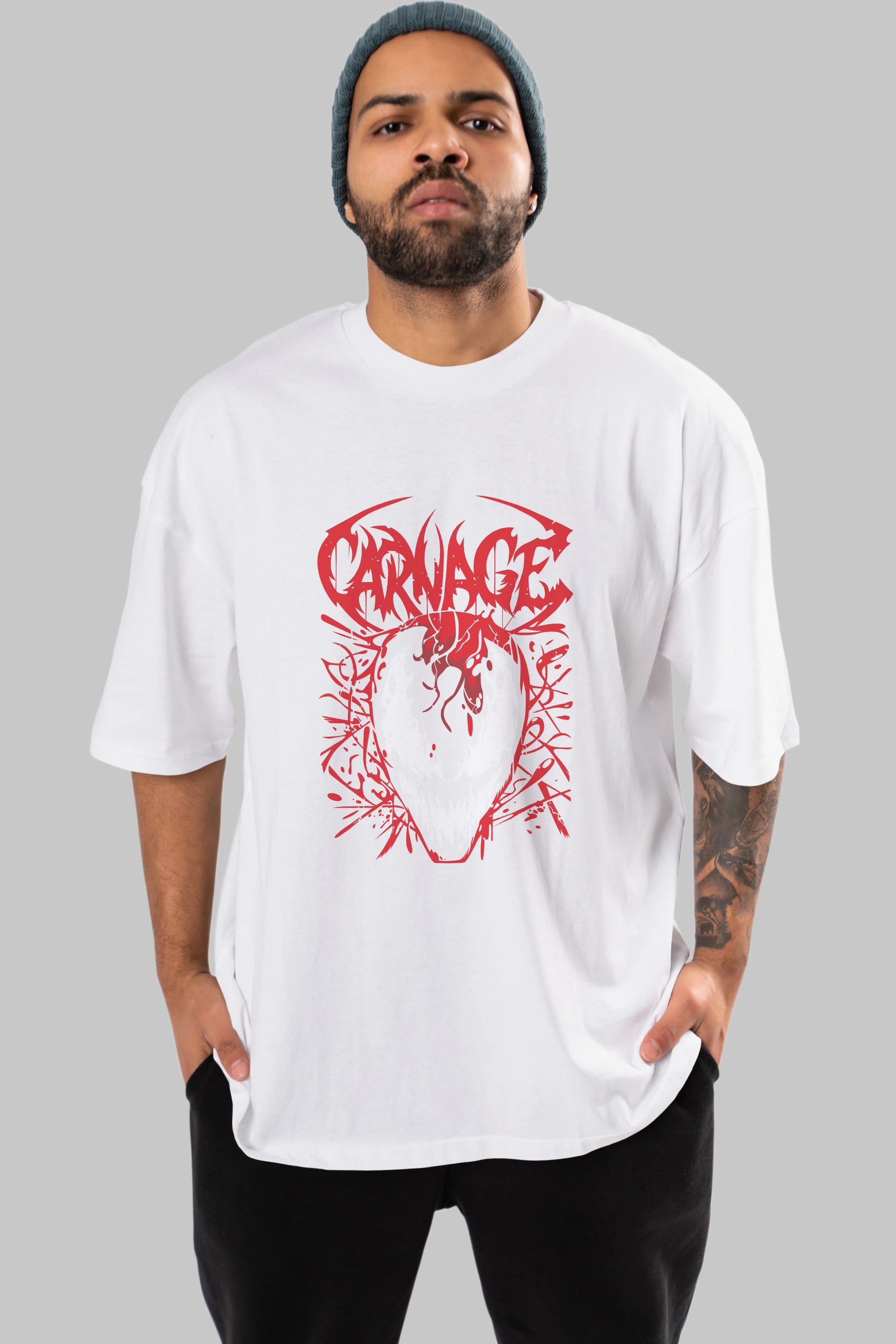 Venom (22) Ön Baskılı Oversize t-shirt Erkek Kadın Unisex %100 Pamuk Bisiklet Yaka tişort