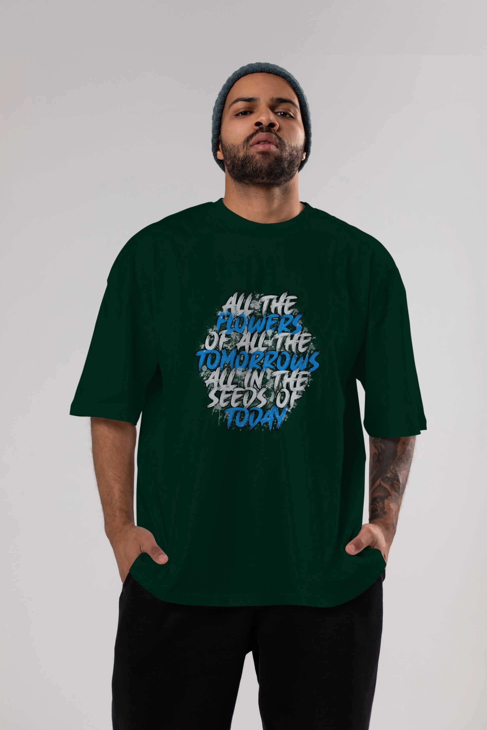 All The Flowers Of All The Tomorrows Ön Baskılı Oversize t-shirt Erkek Kadın Unisex