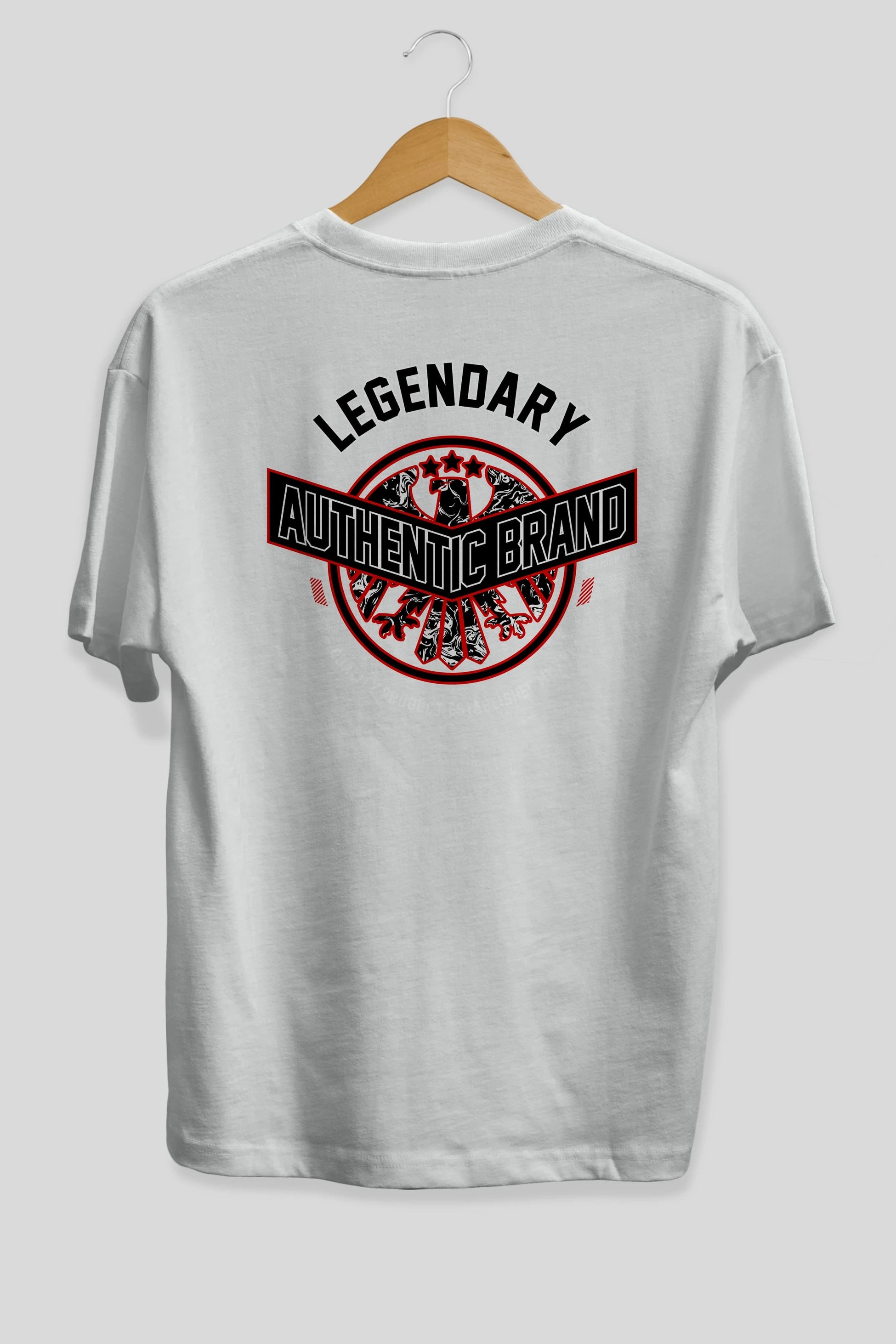 Legendary Brand Arka Baskılı Oversize t-shirt Erkek Kadın Unisex