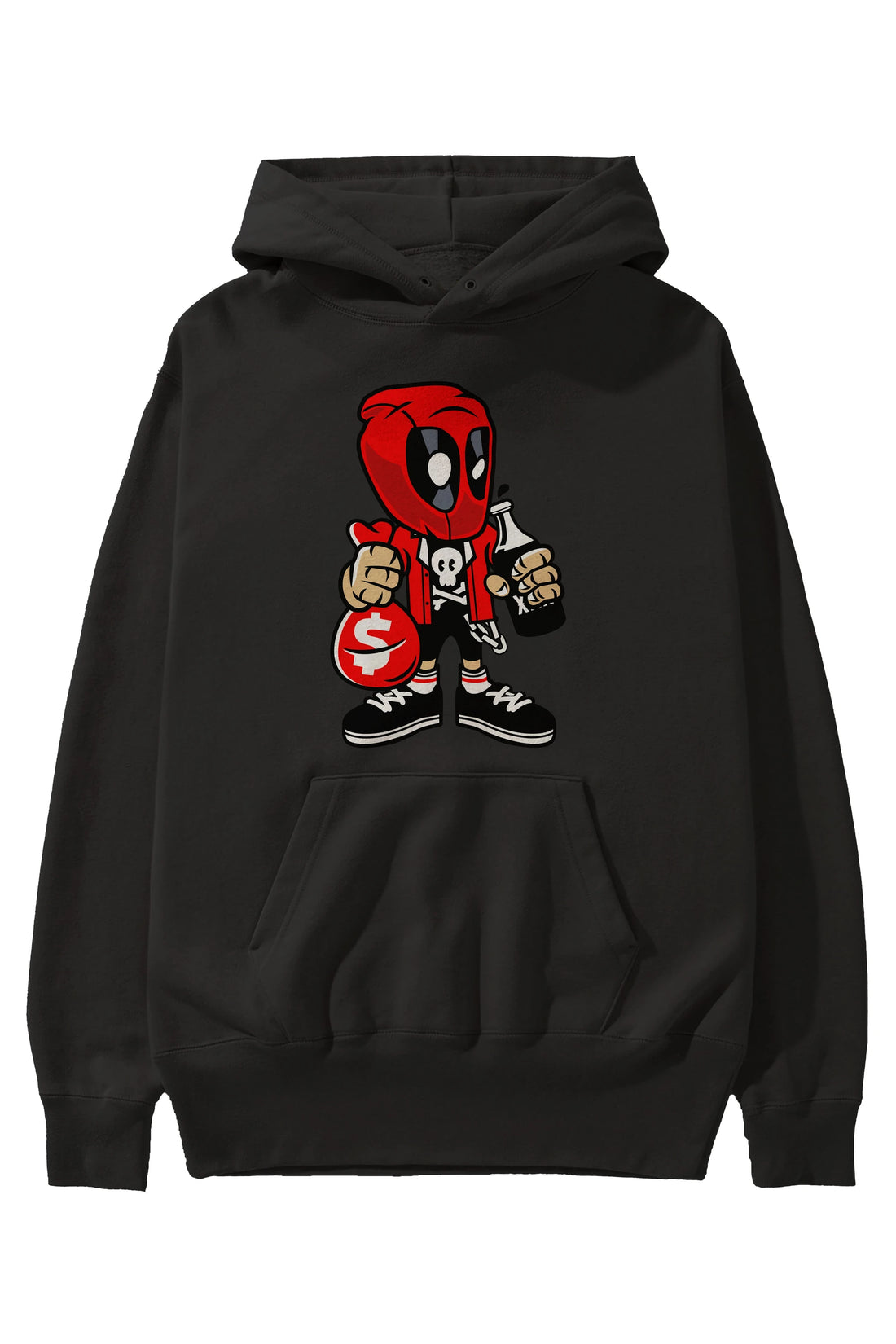 Deadpool (20) Ön Baskılı Hoodie Oversize Kapüşonlu Sweatshirt Erkek Kadın Unisex