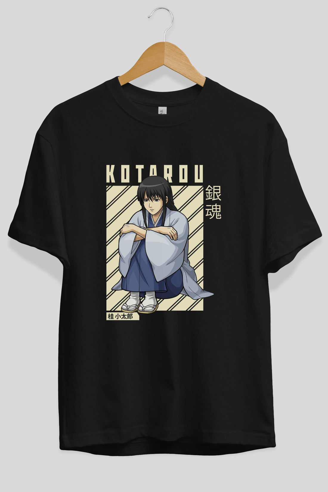 Kotarou Katsura GINTAMA Anime Ön Baskılı Oversize t-shirt %100 pamuk Erkek Kadın Unisex