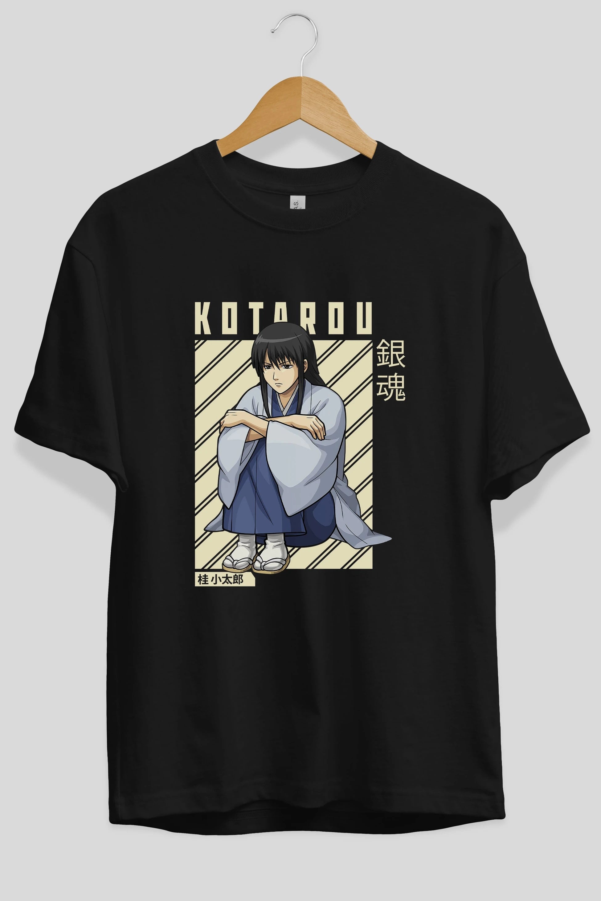 Kotarou Katsura GINTAMA Anime Ön Baskılı Oversize t-shirt %100 pamuk Erkek Kadın Unisex