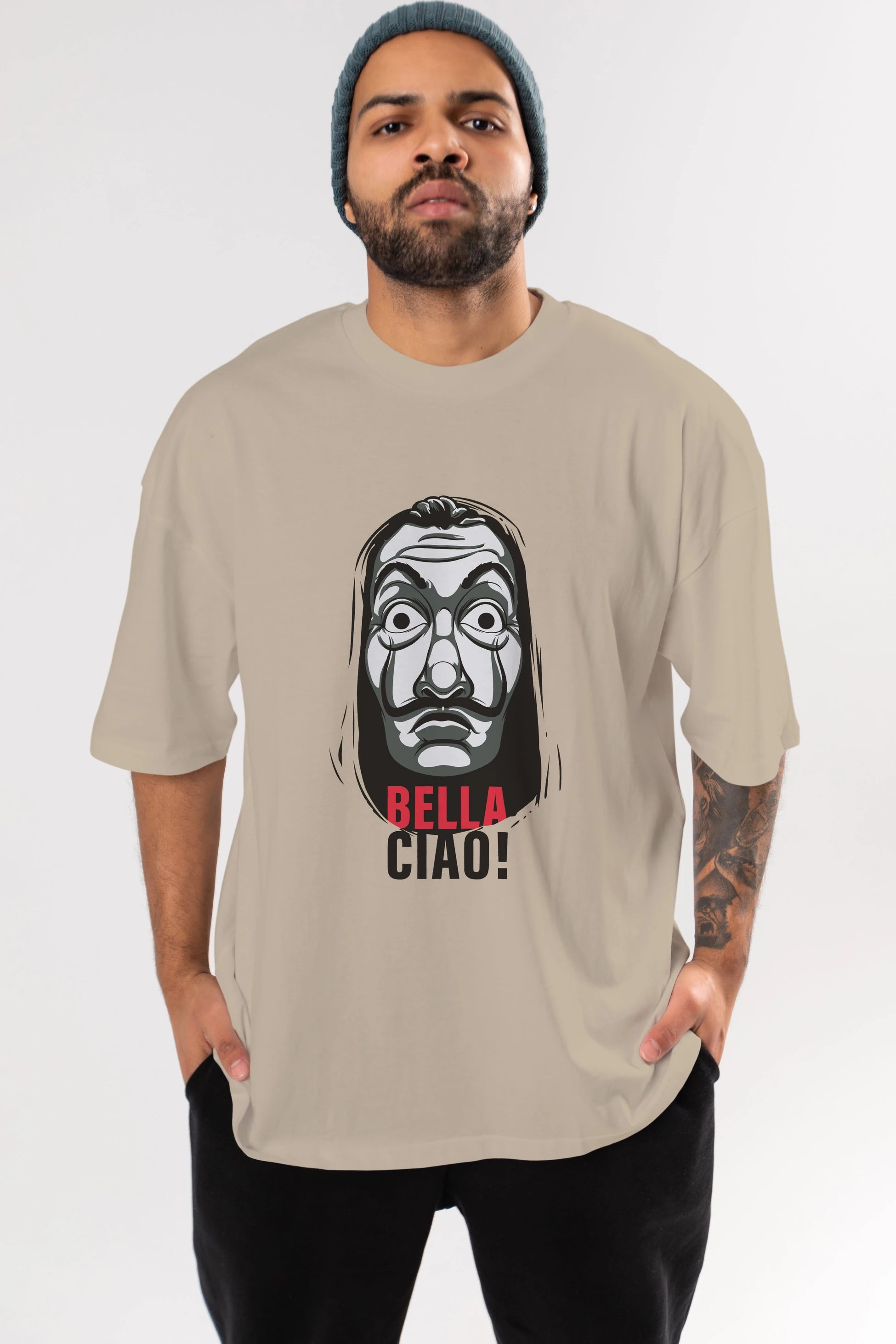 La Casa De Papel (12) Ön Baskılı Oversize t-shirt Erkek Kadın Unisex %100 Pamuk Bisiklet Yaka tişort