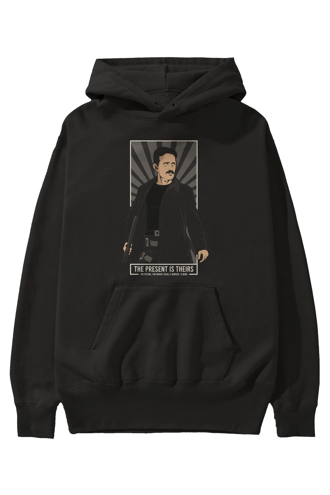 Tesla Matrix Ön Baskılı Hoodie Oversize Kapüşonlu Sweatshirt Erkek Kadın Unisex